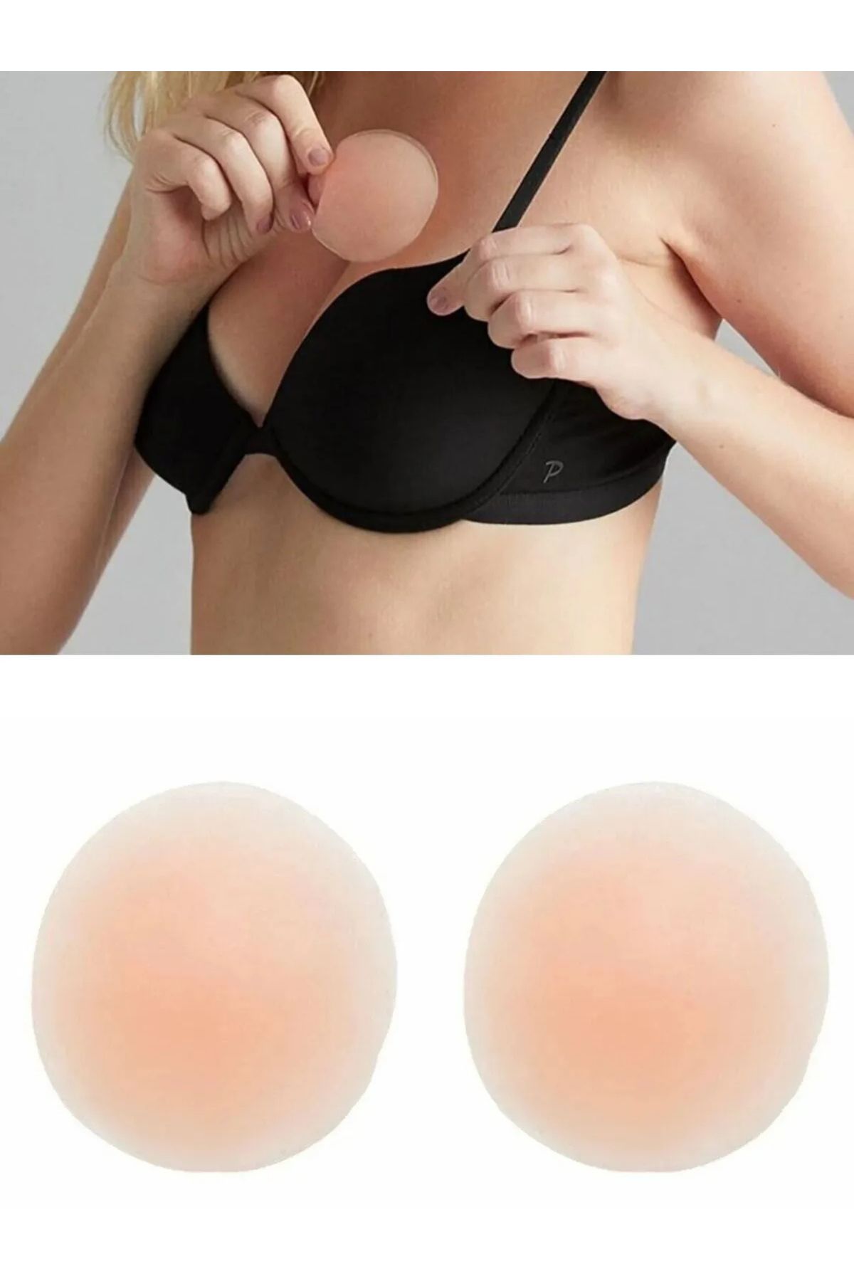 ARTUAL Kadın Ten Yuvarlak Nipple Pad Nipple Kapatıcı Silikon Göğüs Ucu Gizleyici Kapatıcı Meme Ucu Kapatıcı