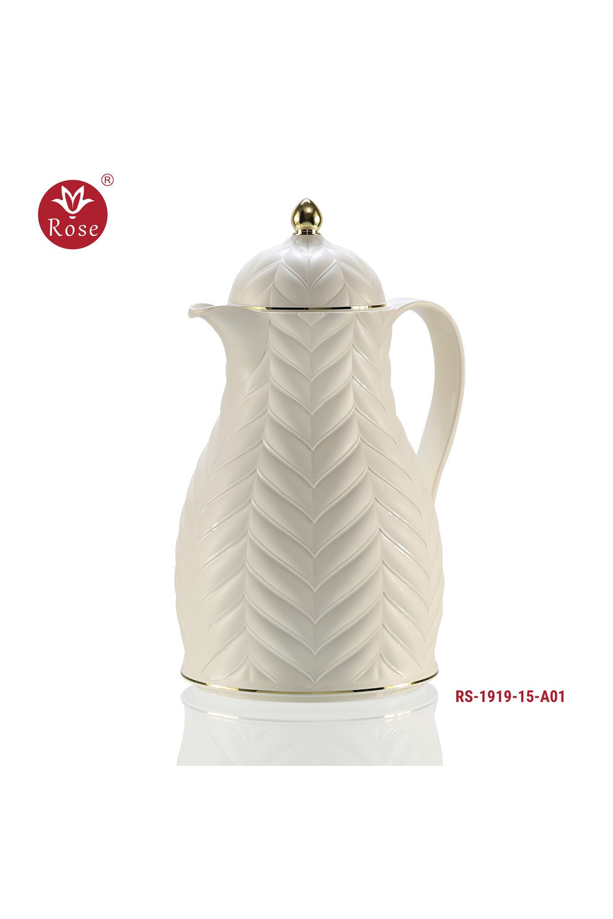 Rose-RS-1919 - A distinctive patterned tea and coffee thermos set consisting of two rose thermoses, one with a capacity of one and a half liters of coffee and one and a half liters of tea. 3
