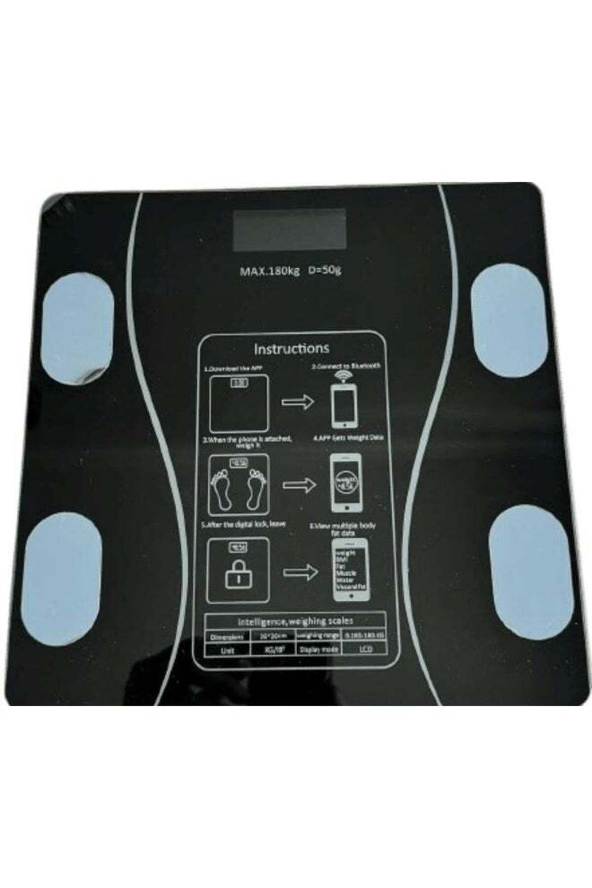 Generic-Body Fat Scale BMI Scale Digital Bathroom Scale Electronic Weight Scale with LCD Display Scr 1