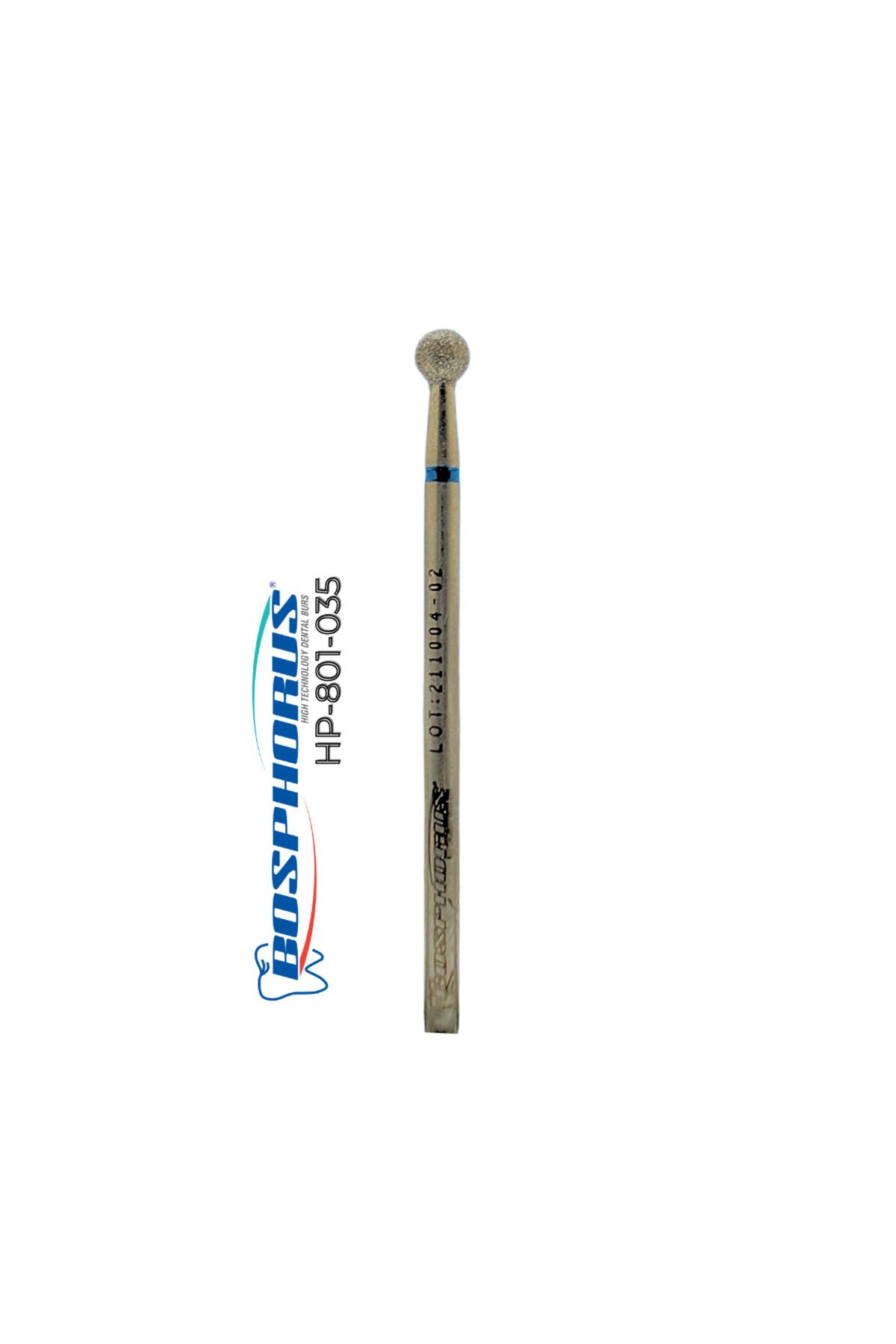 Bosphorus Tekmetal Kuru Manikür Uc Topbaş 035 Mm Doğal Elmas Freze Manikür Uc Törpü Makinası Ucu Iso Ve Ce Onaylı