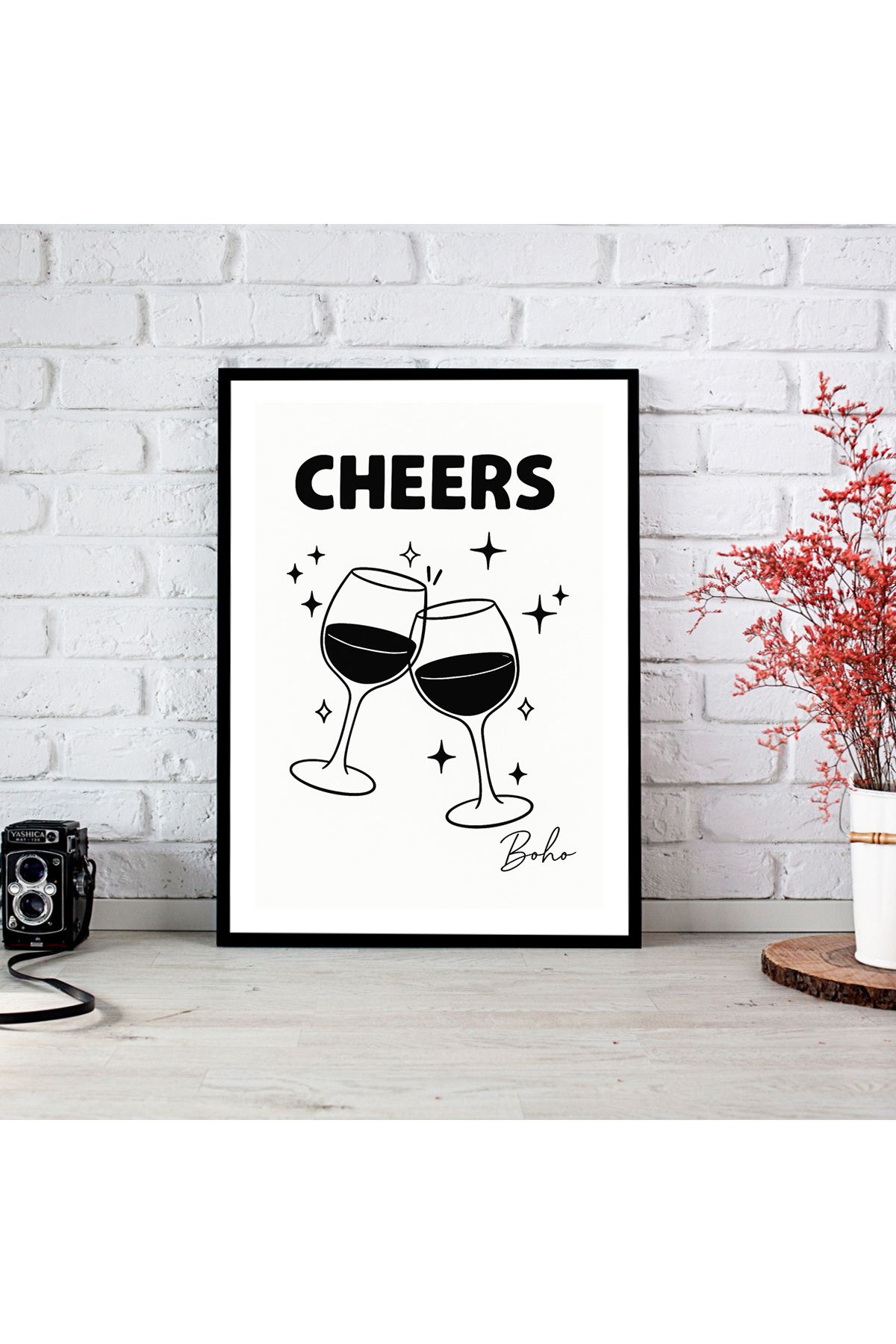woodsia Çerçeve Görünümlü Çerçevesiz MDF Poster Tablo MDF_TEK1224