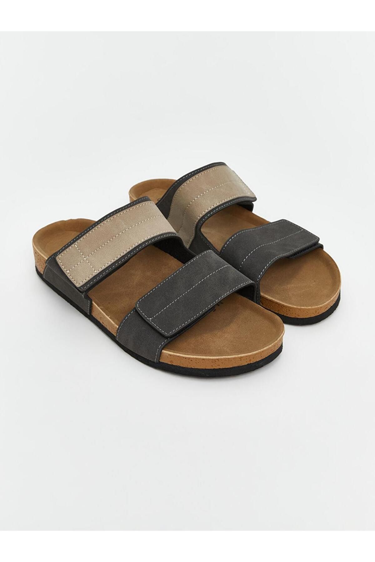 LC Waikiki Süet Görünümlü Erkek Terlik (S5)