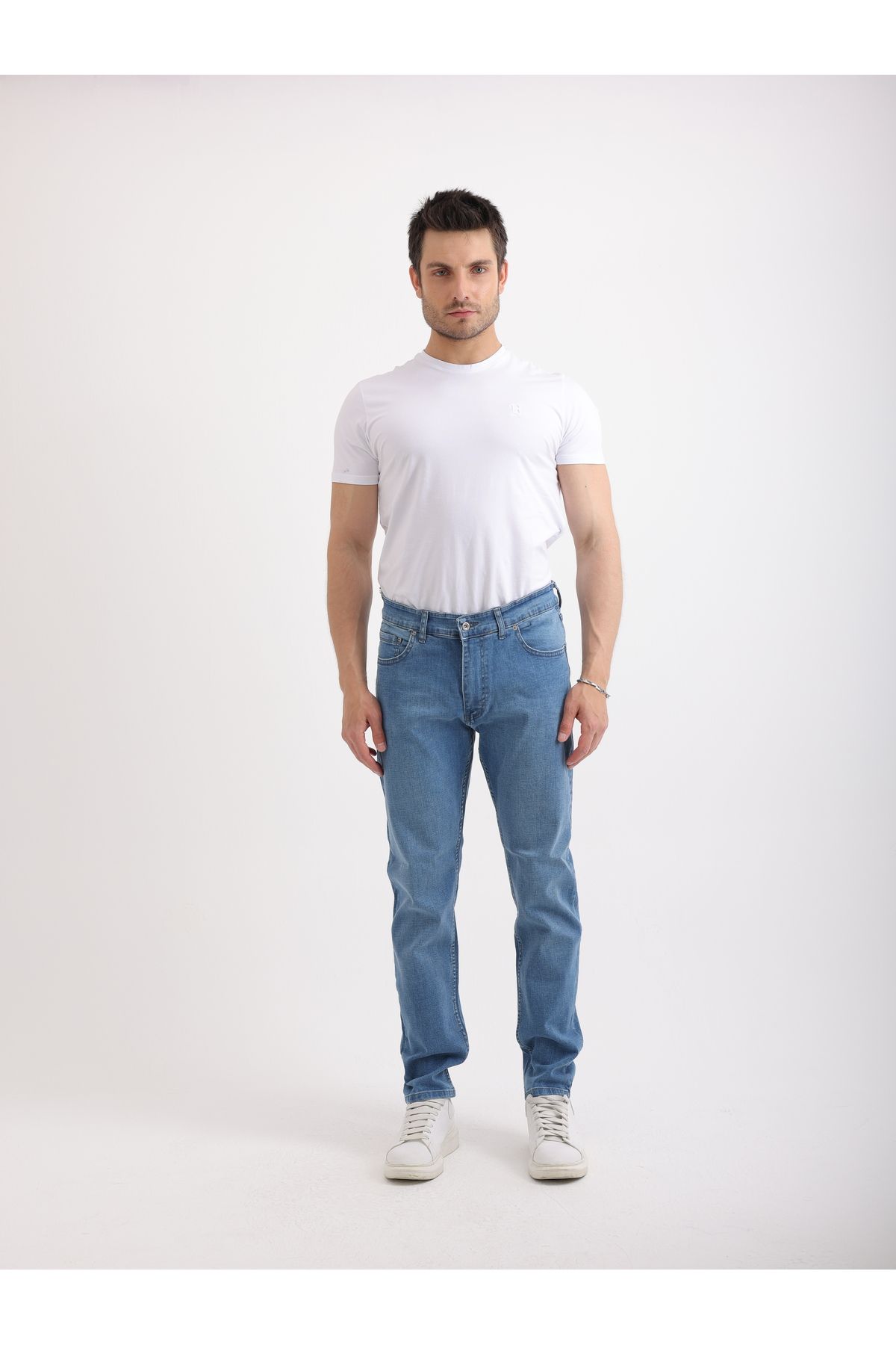 Sabe Erkek Regular Fit Normal Bel Mavi Jean Pantolon