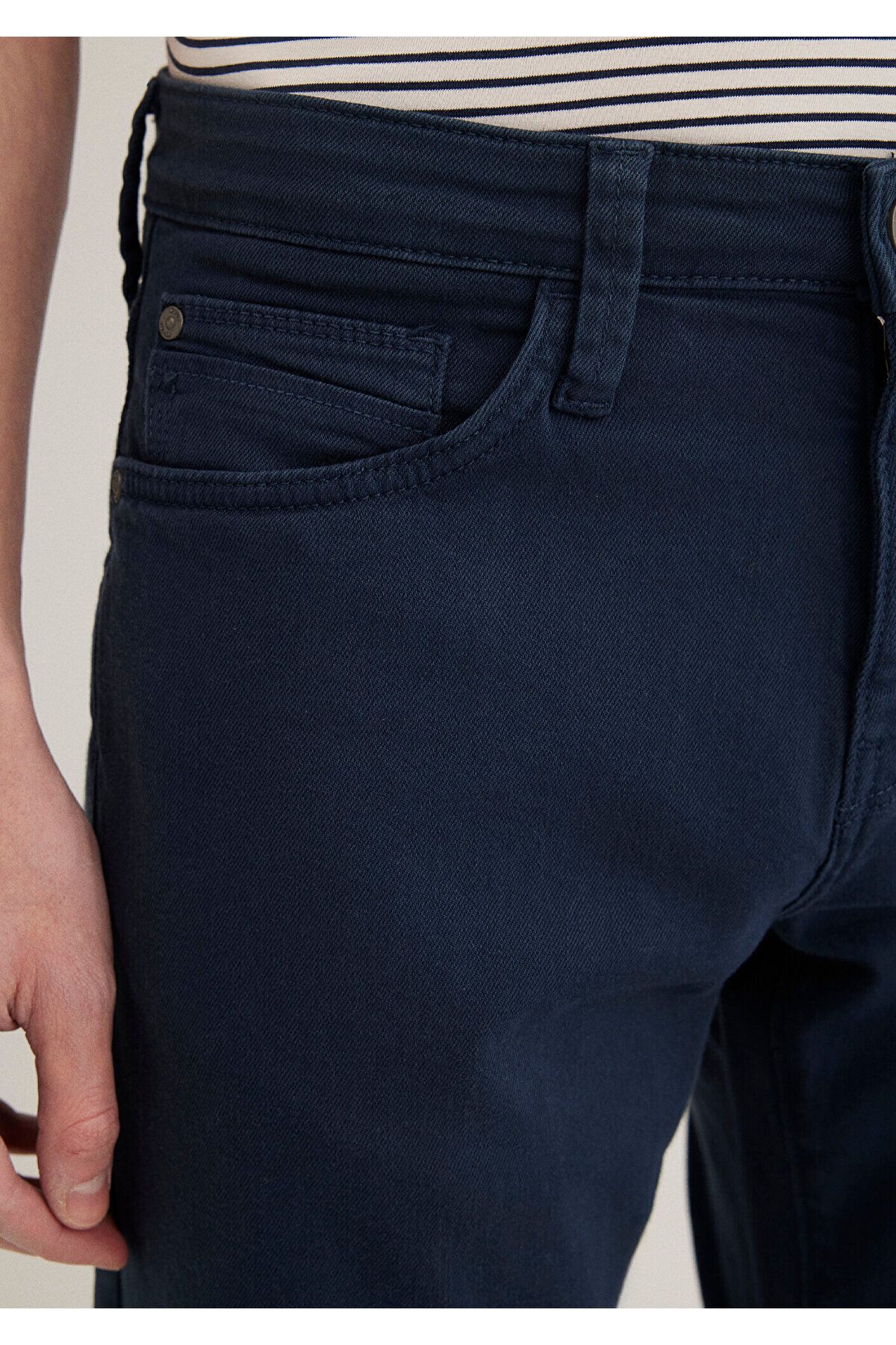 Mavi-Martin Dunkelblaue Komfort-Gabardine-Hose 0037889451 6