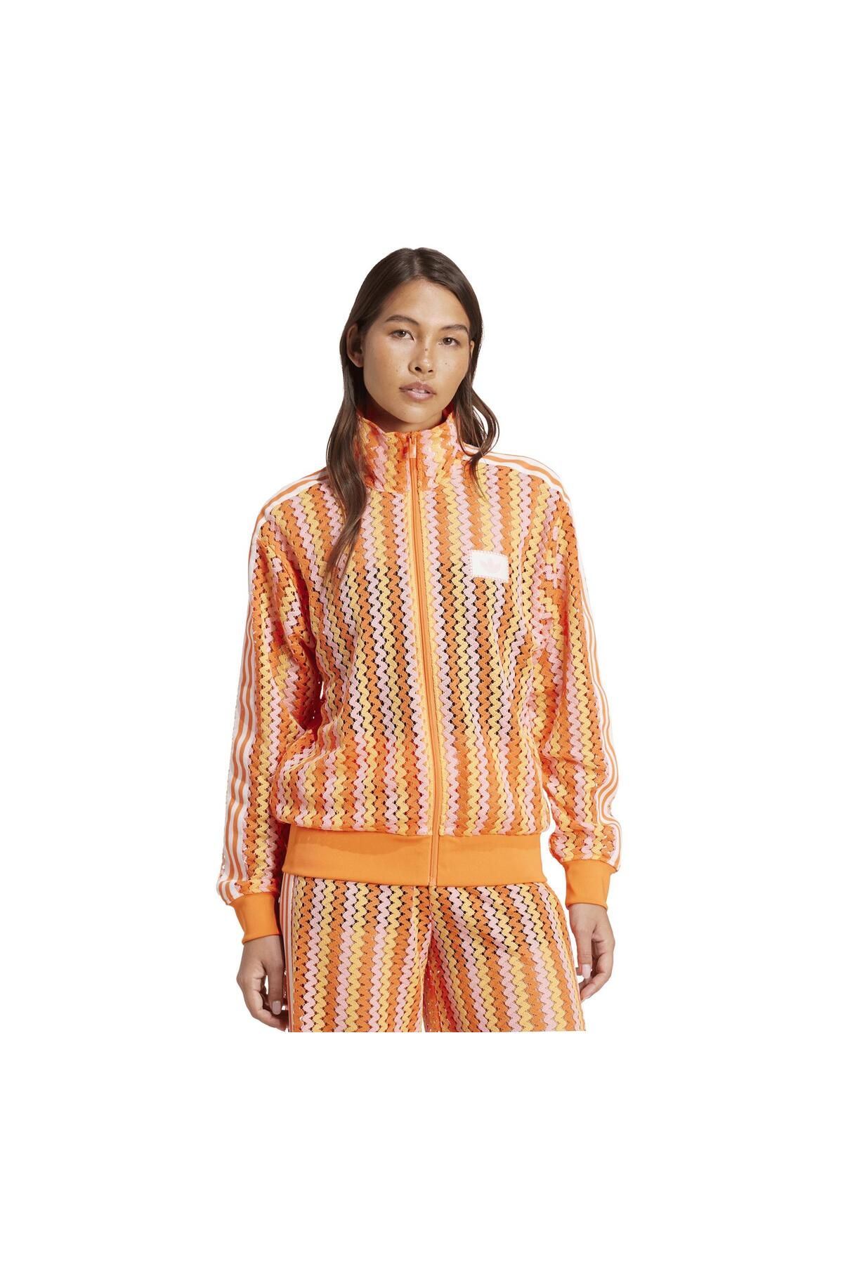 adidas KC0748-K adidas Fb Tracktop Kadın Ceket Turuncu