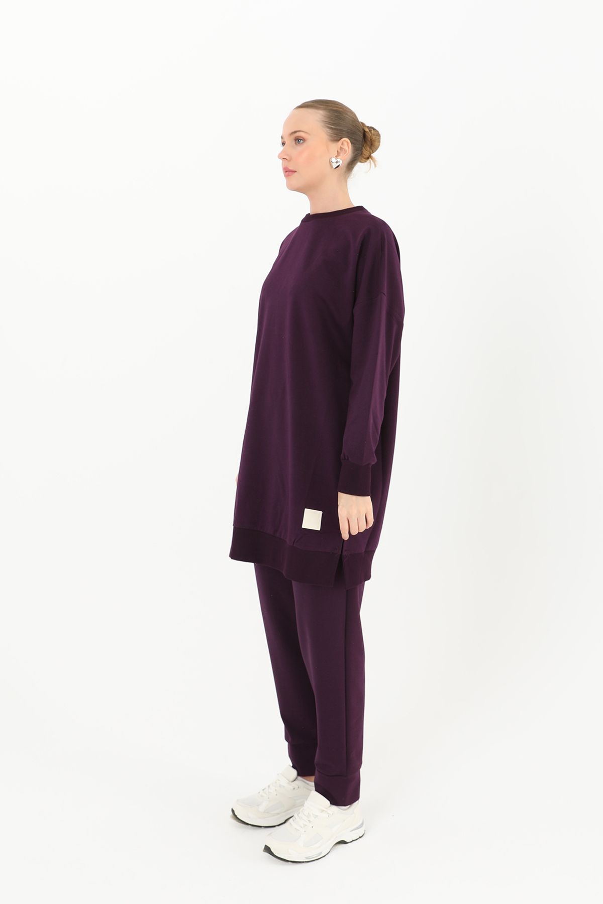 BERRUPAZ Kadın Basic Kısa Tunik-SOU10143