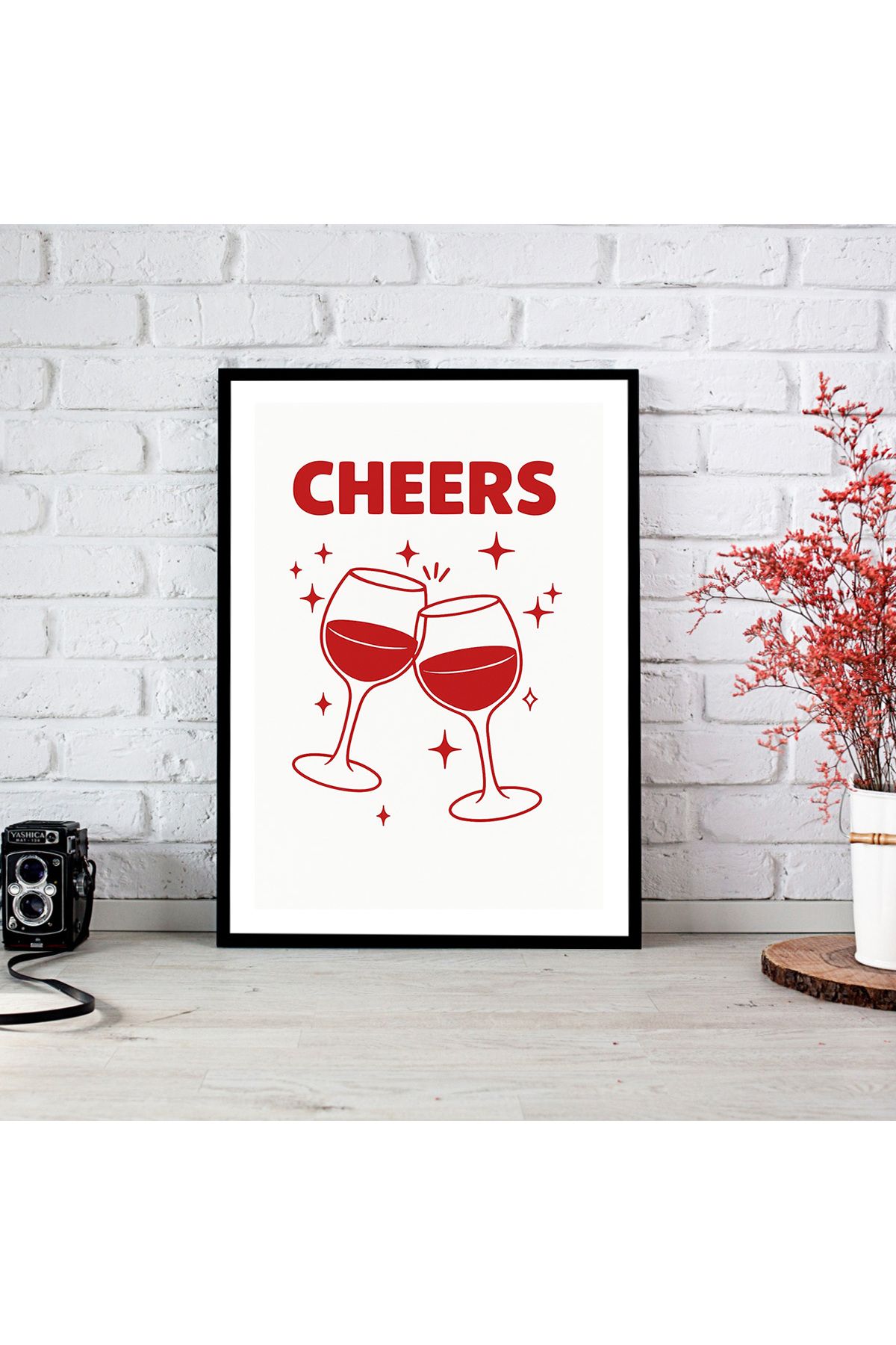 woodsia Çerçeve Görünümlü Çerçevesiz MDF Poster Tablo MDF_TEK1220