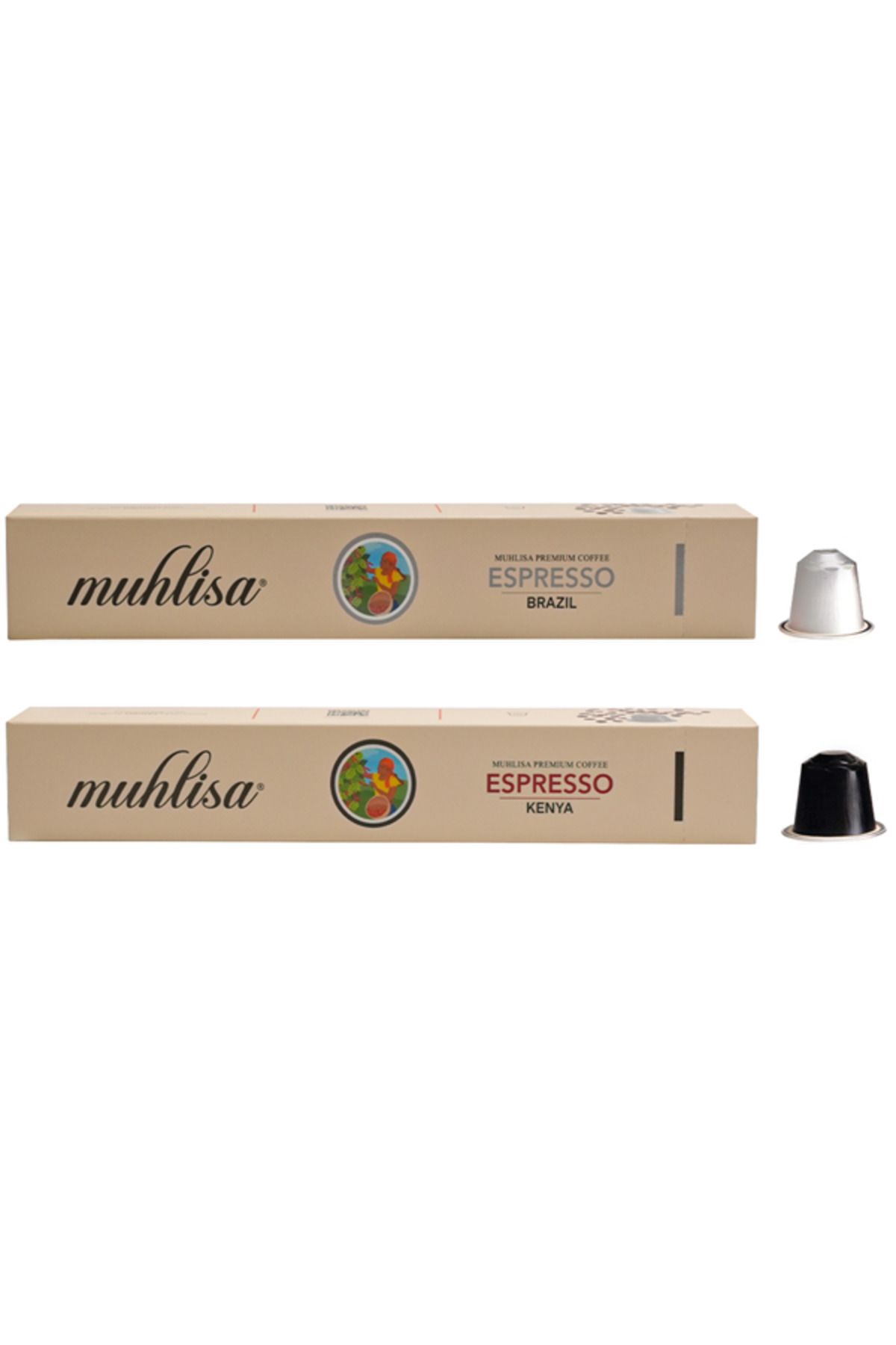 Omnex Muhlisa Espresso Kapsül Kahve 2 Kutu Kenya, Brazıl (20 KAPSÜL) %100 Arabica
