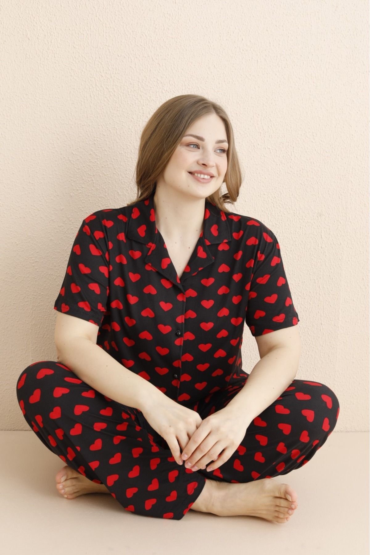Mihra Stil Mihra 50501-96 Kadın Büyük Beden Pijama Takımı