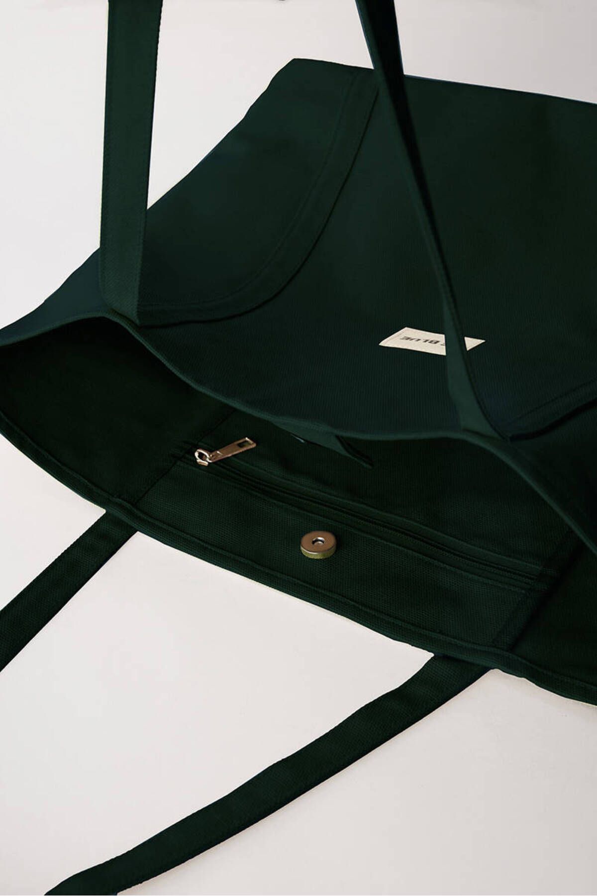 BE BLUE-Forest Green Canvas Bag 3