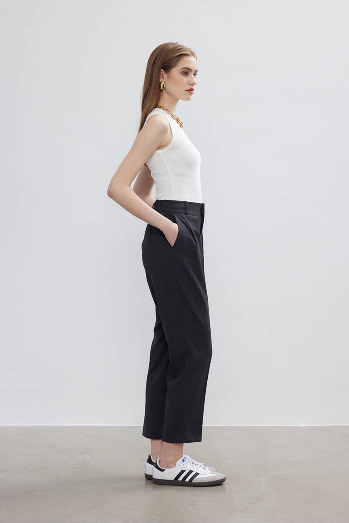 BE BLUE-ANTHRACITE IRON TRACED PANT 5