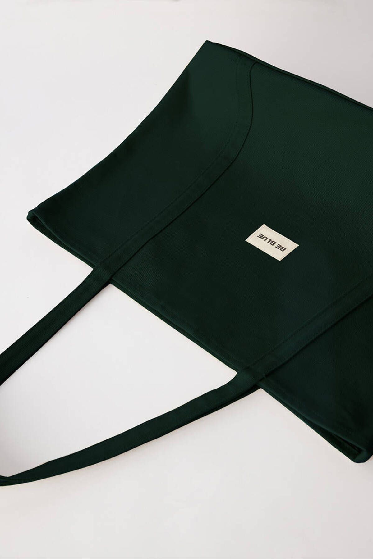 BE BLUE-Forest Green Canvas Bag 2