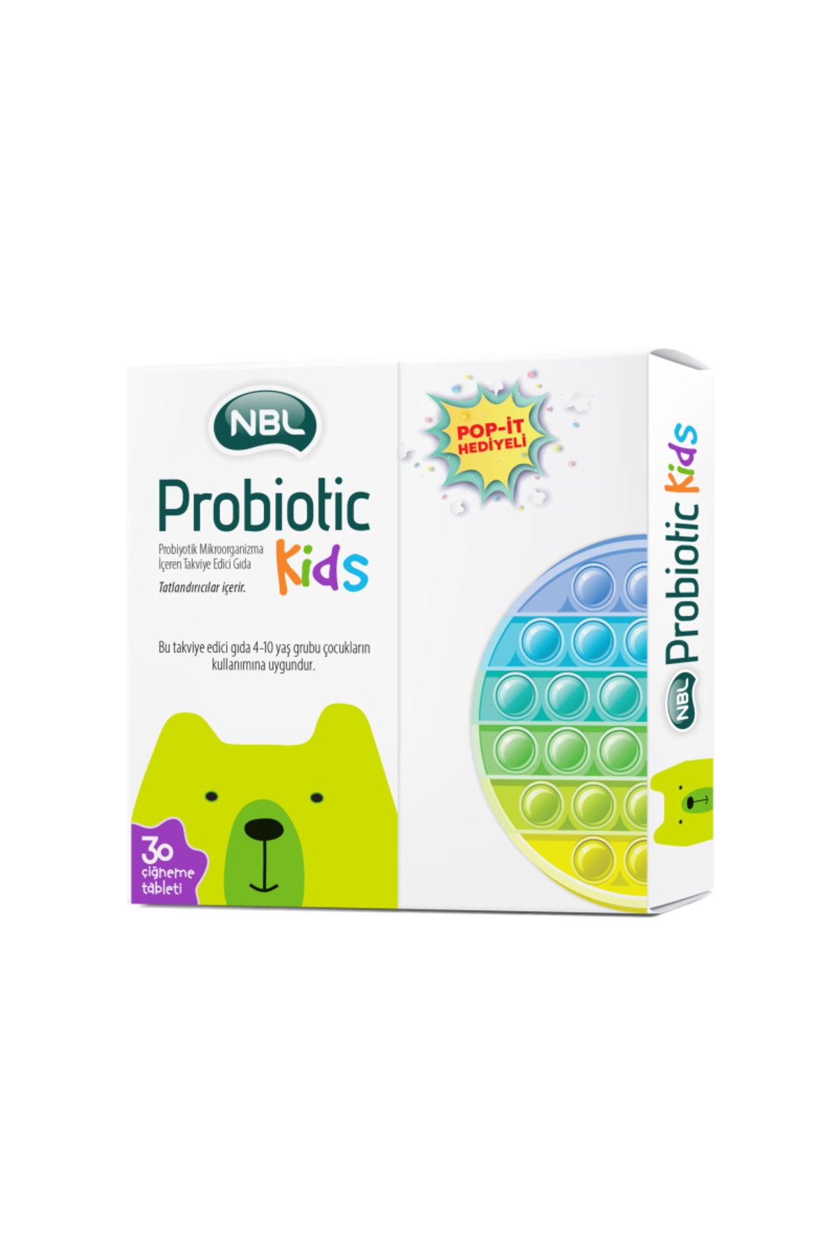 NBL Probiyotik Kids 30 Çiğneme Tableti - Pop It