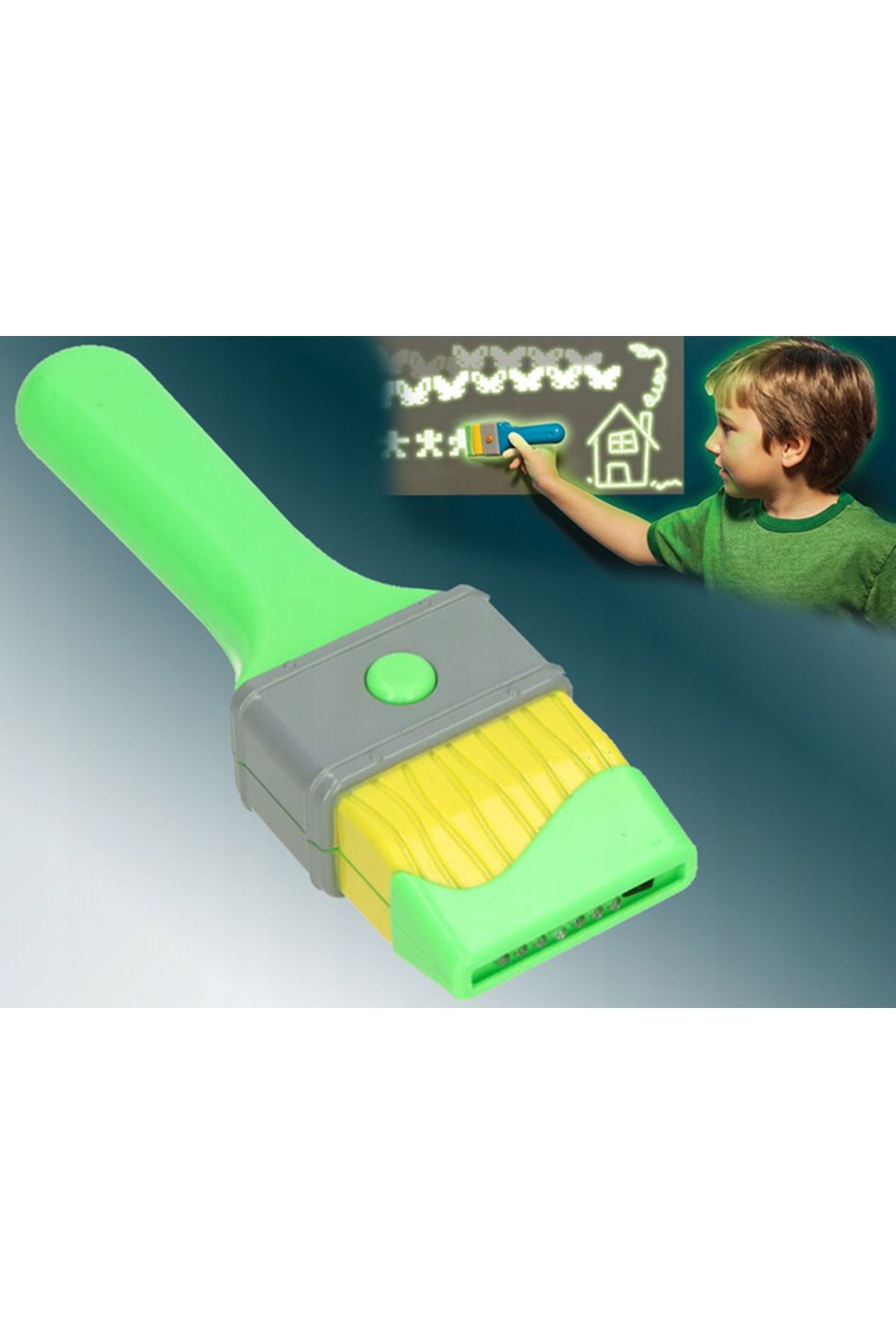 zola-Fluorescent Light Creation Brush, 40 Stencils, 2 Sheets of Glowing Canvas 3