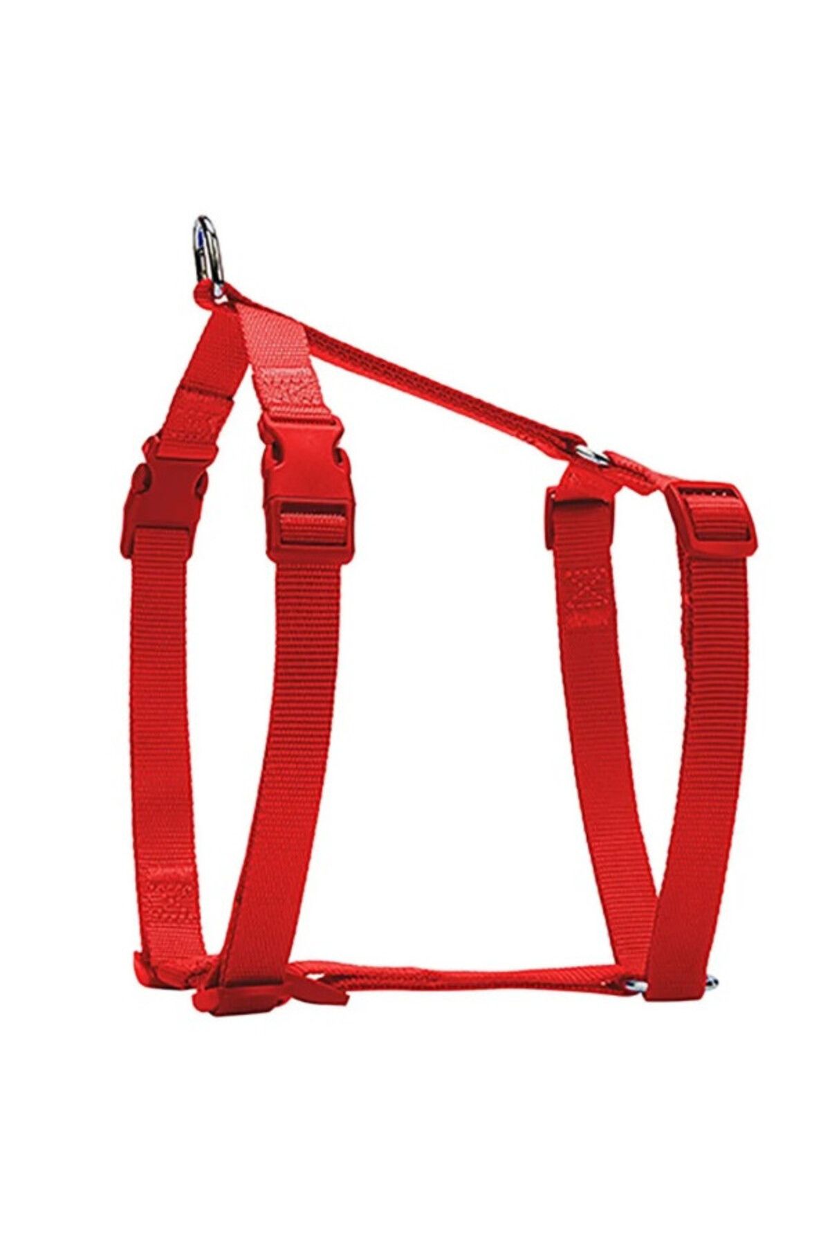Petzanya Konforlu Dokumadan El Yapımı Ronin Model Köpek Göğüs Tasması M-2X55-70CM - Red