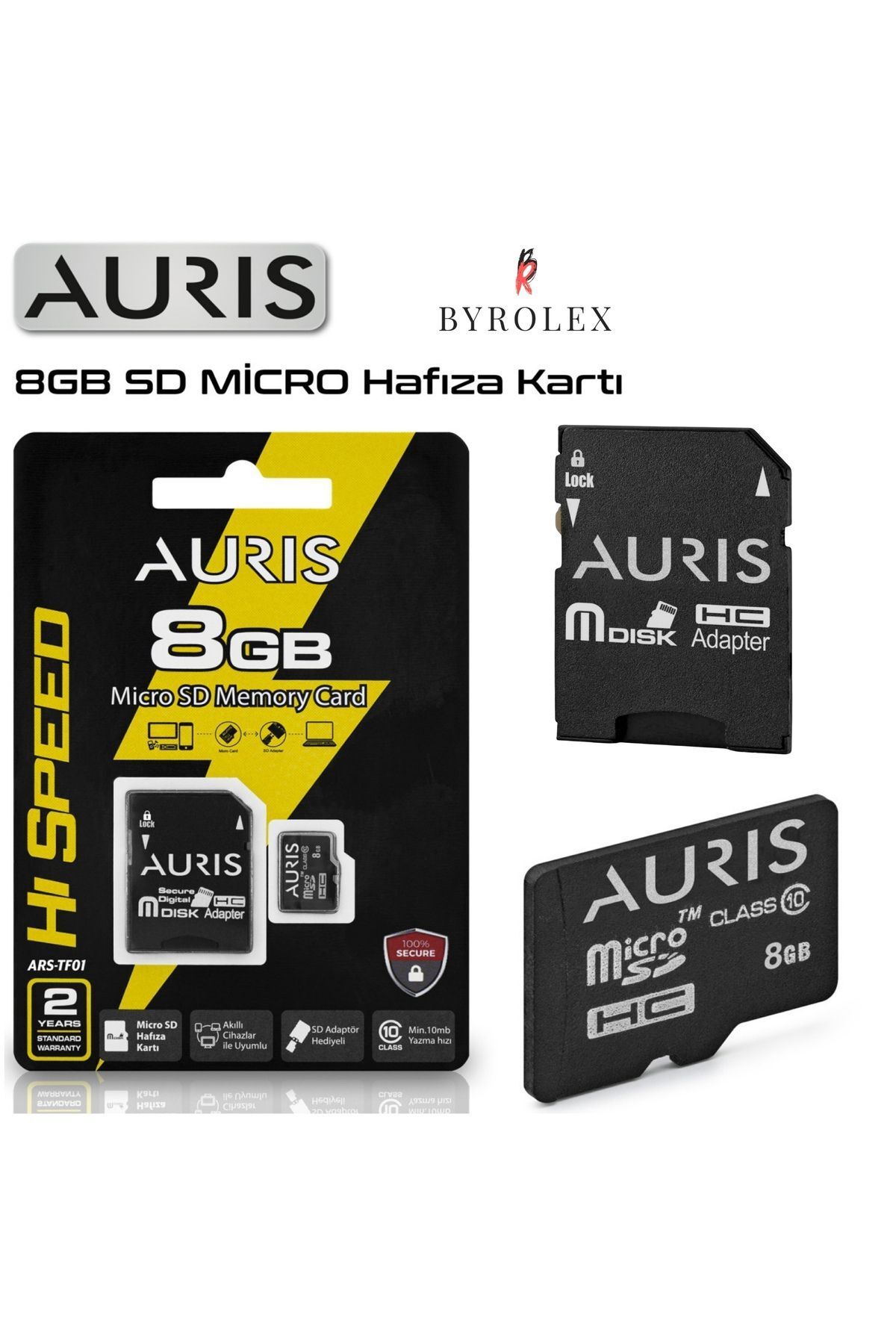 Auris AKILLI CİHAZLARLA UYUMLU MİNİ SD HAFIZA KARTI