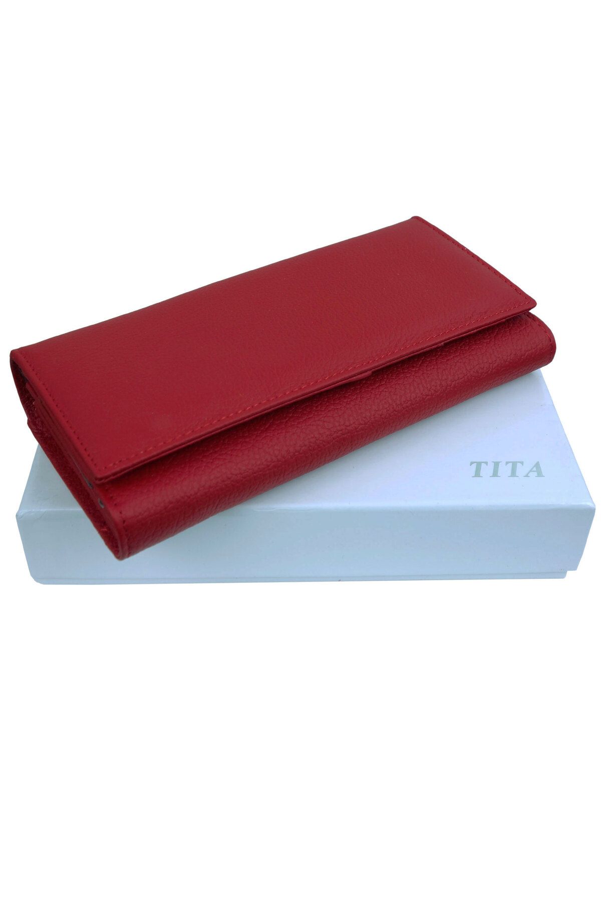 OEM-Women's wallet, dark red, made of genuine leather, Tita - PR121 5