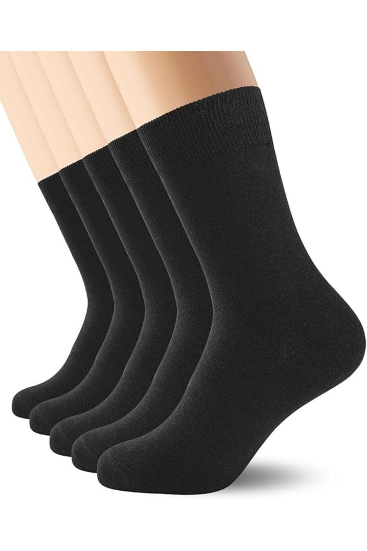 HTC SOCKS 5 Çift Siyah Erkek Soket Çorap