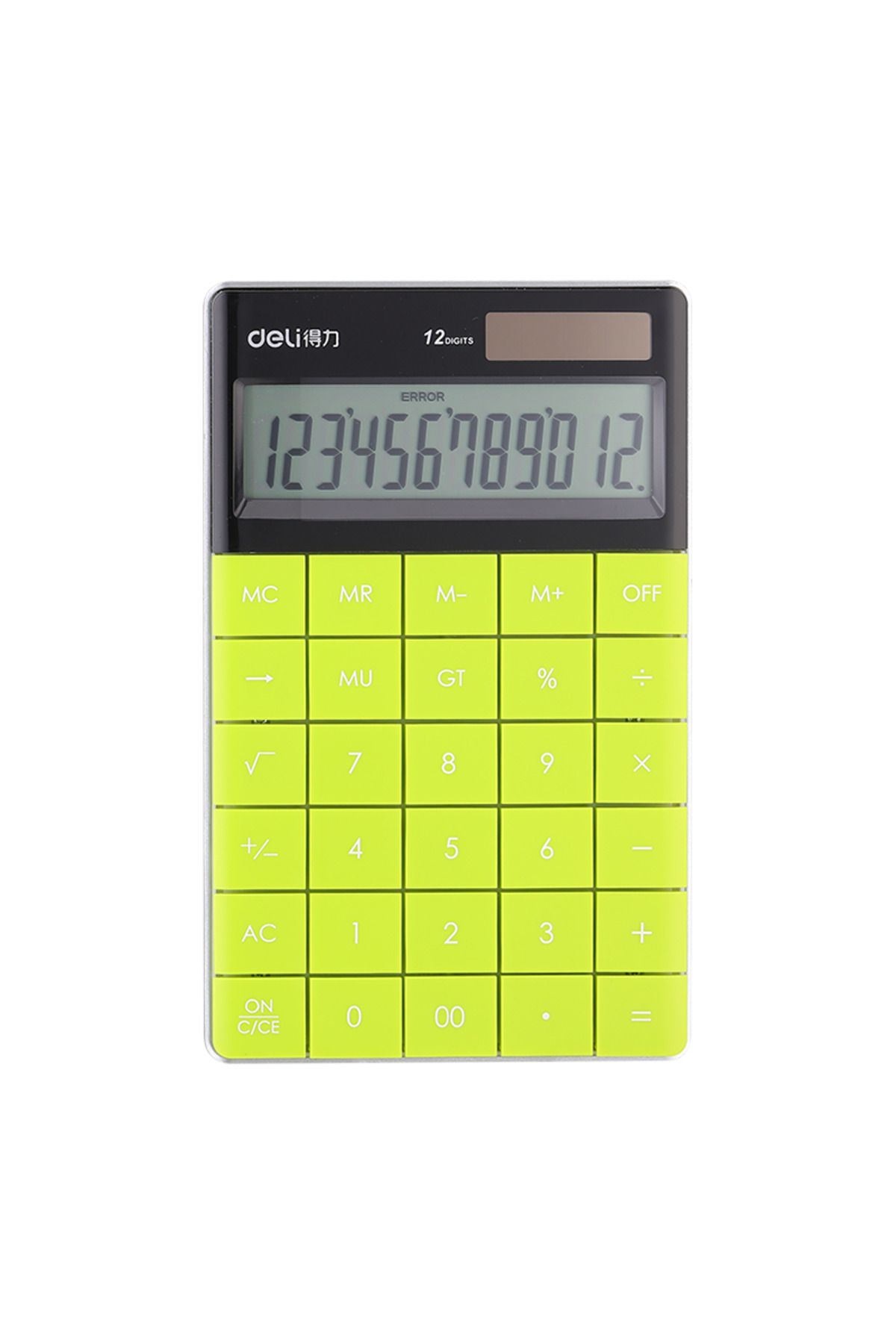 Deli Calculator De Birou Cu 12 Cifre, Modern, Green Deli - One Size