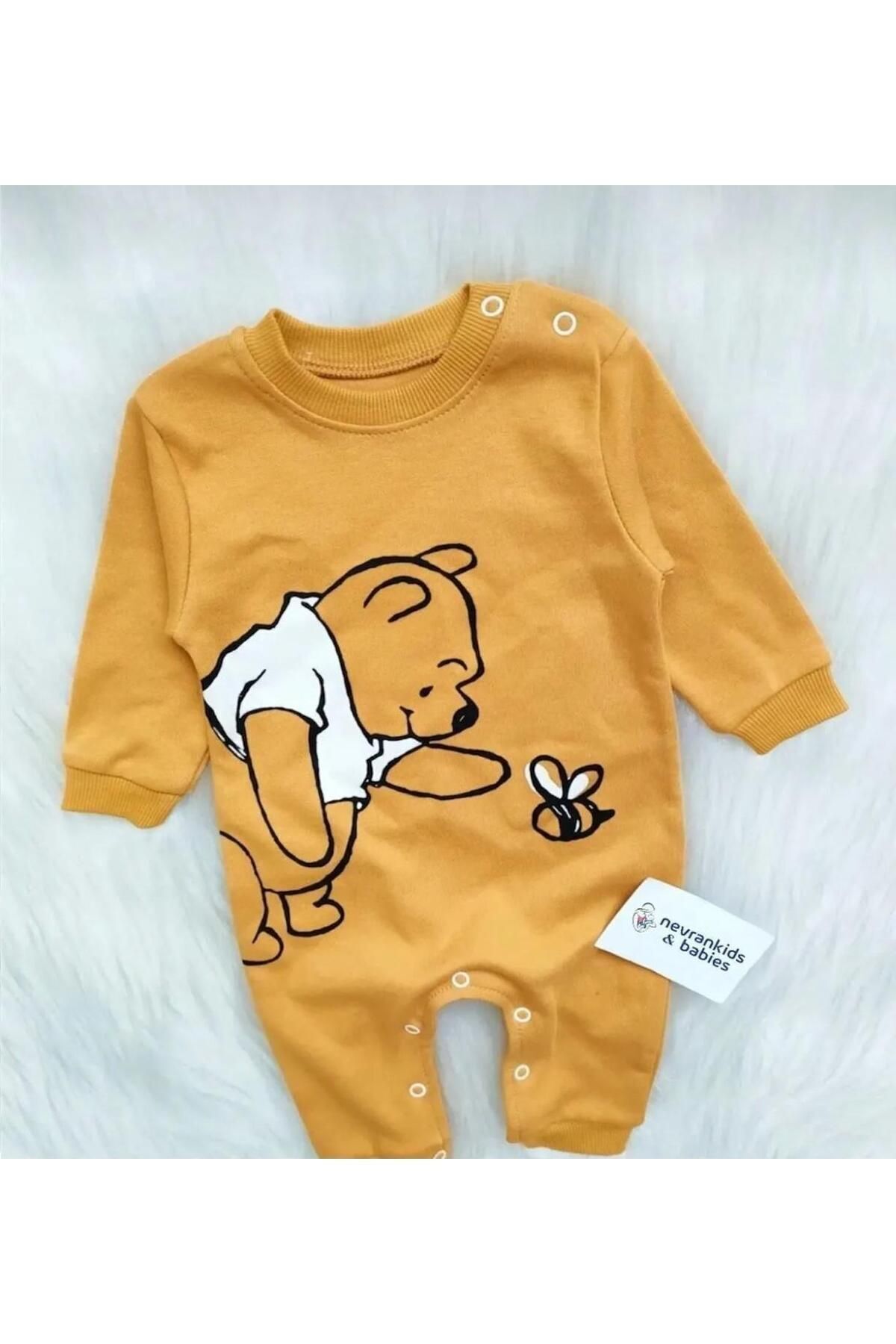 nevrankids Winnie The Pooh Arı Baskılı Tulum fotoğrafı 5 (önizleme)