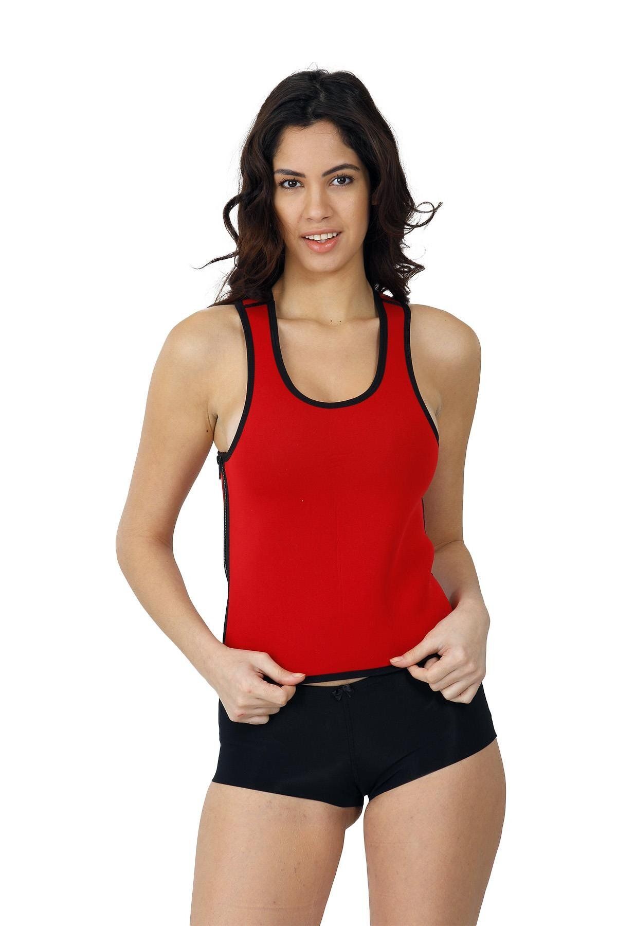 ASFSTORE KIRMIZI MI 9157 Terlemeyi Sağlayan Kısa Atlet