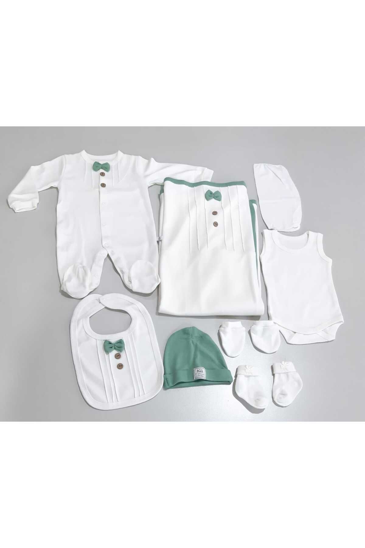 Sönmez Baby SMOKİN STYLE BATTANİYELİ SEKİZ PARÇA BEBE SET TAKIM
