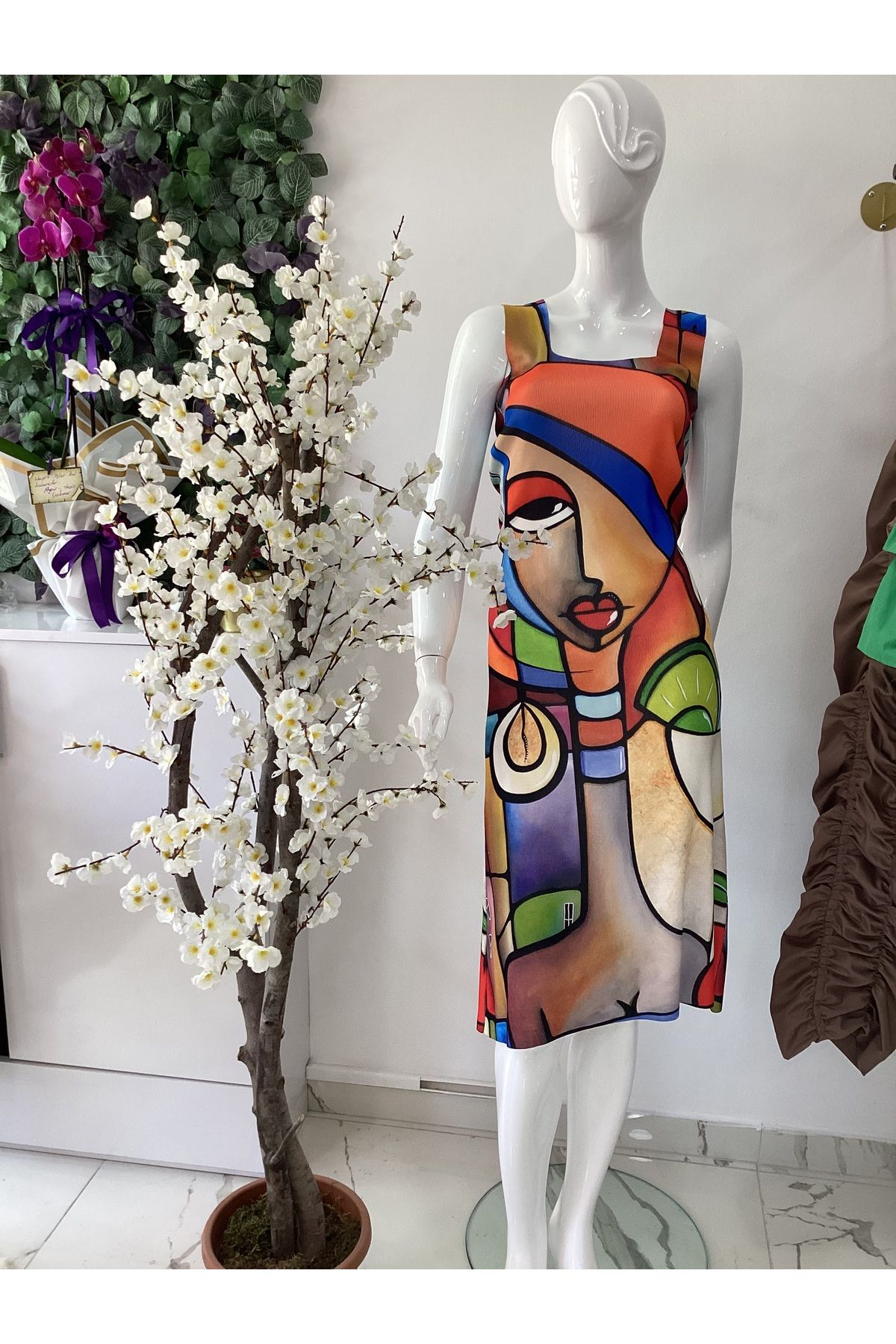 gozdefashion TURUCU TRİKO ELBİSE