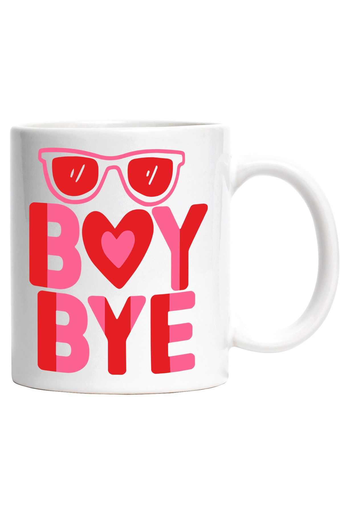 StoryGift Romania Cana Pentru Fetele Care Isi Iau Ramas Bun De La Baieti - Ochelari De Soare Cu Ma, Cu Maner Alb - One Size