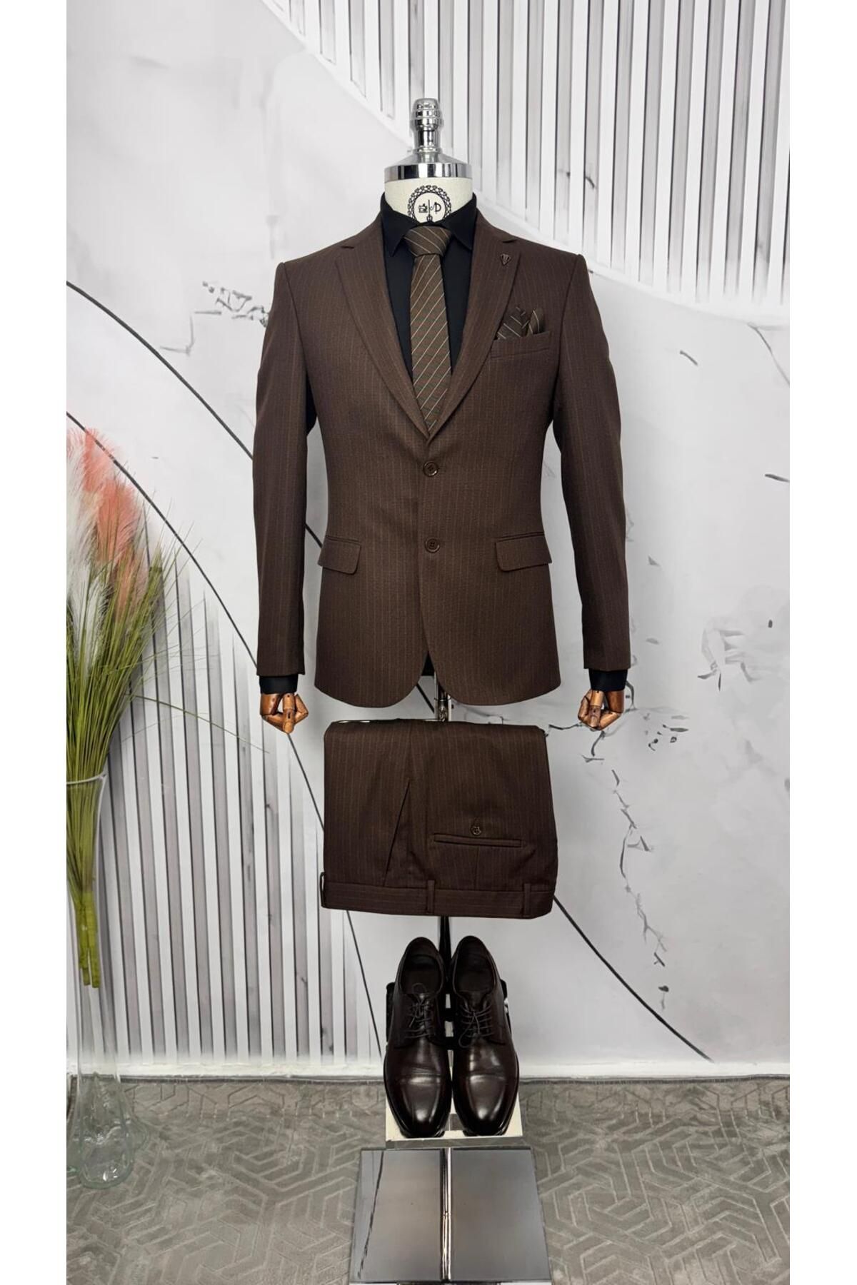 Dupont Slim Fit Mono Yaka Takım Elbise
