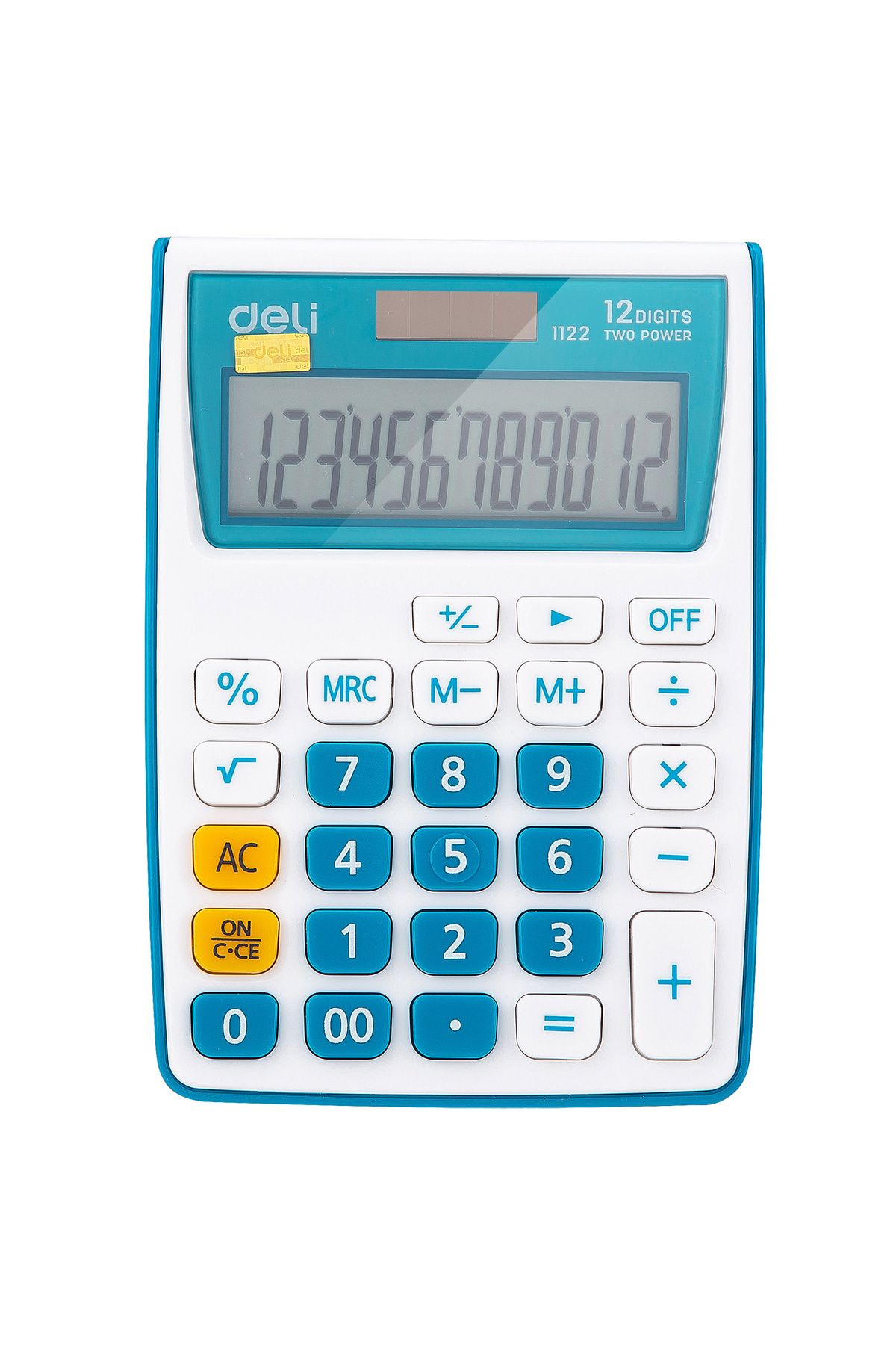 Deli Calculator De Buzunar 12 Cifre Alb-albastru 1122 Deli - One Size