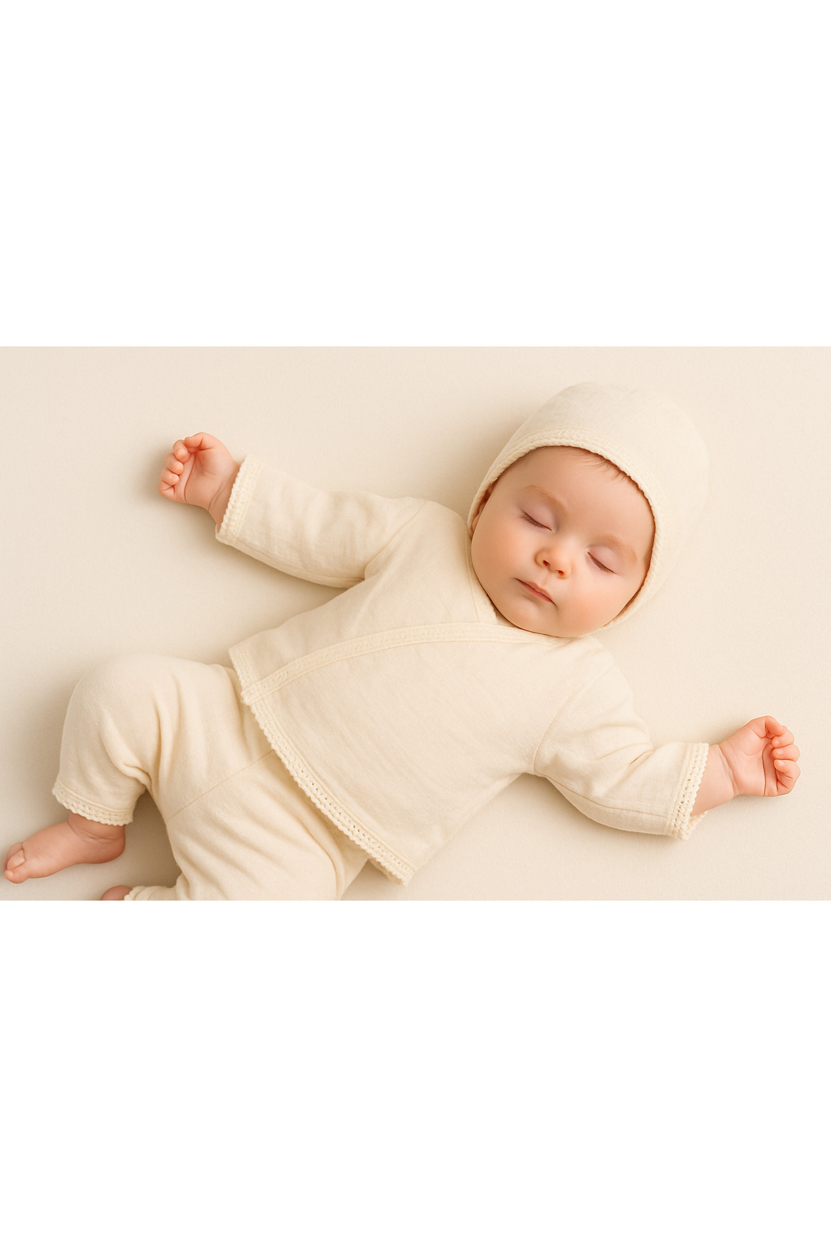 nevrankids Kız Müslin Kumaş Bi Organik Hastane Çıkışı %100 Pamuk fotoğrafı 2 (önizleme)