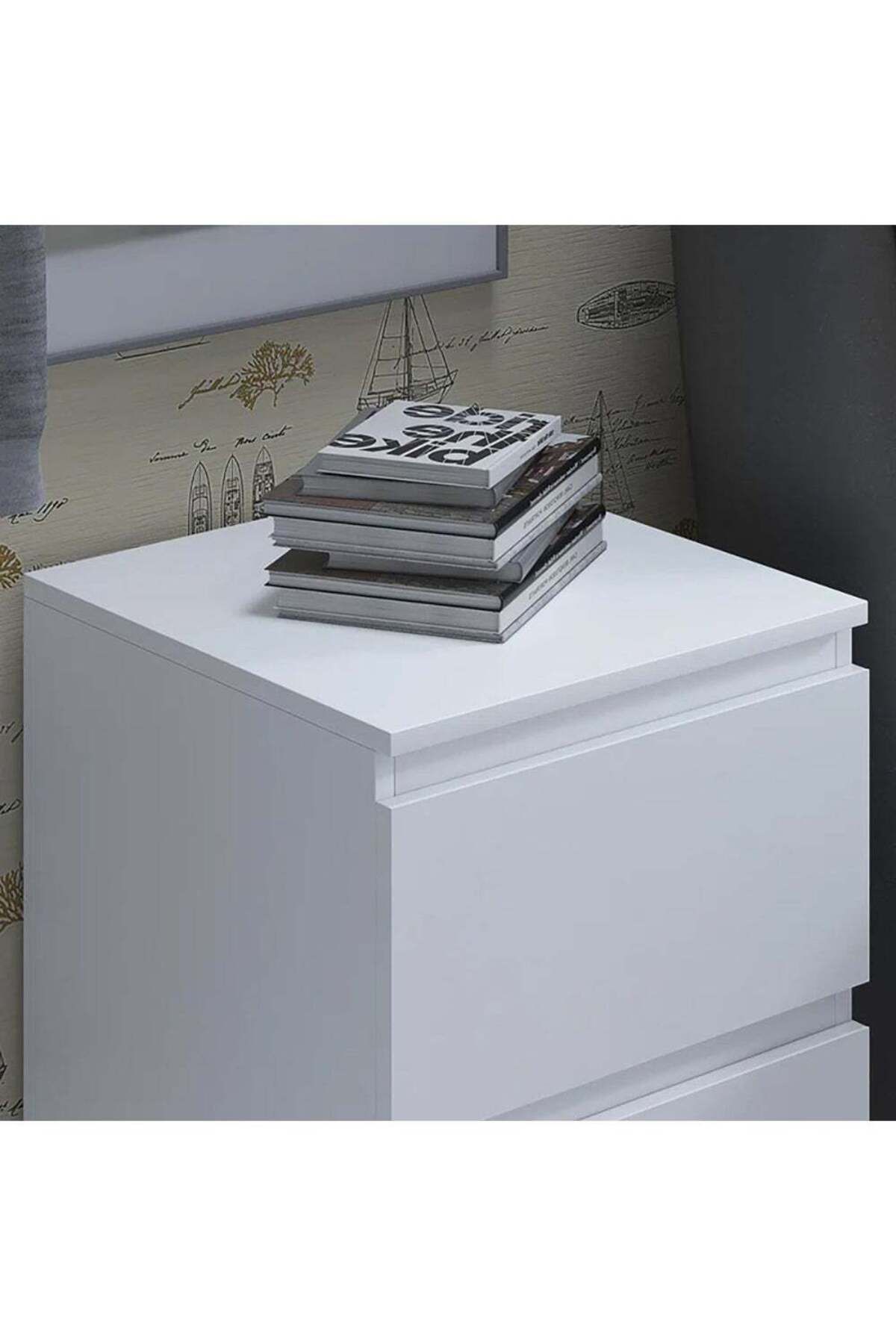 soufa dibaj-Nightstand|Bedroom Rustic Side Table Simple Bedside End Table with 2 Storage Drawers For Home 4
