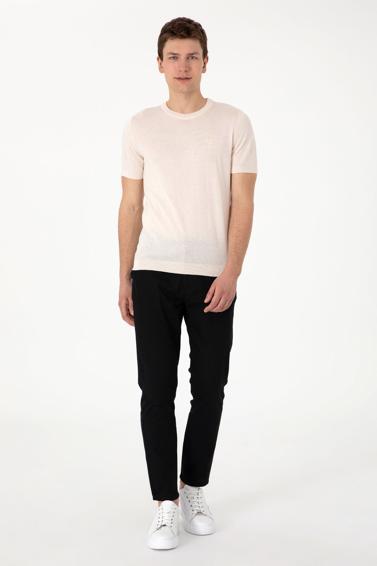 U.S. Polo Assn. Erkek Siyah Kanvas Pantolon 50300997-VR046