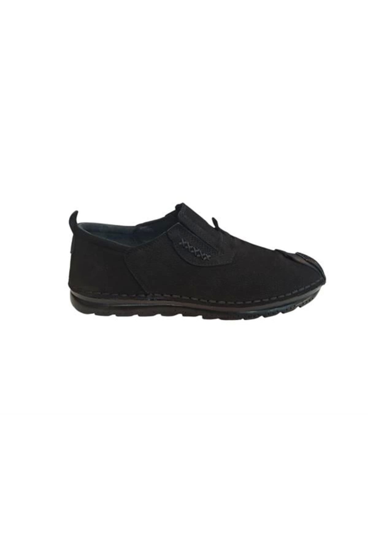 Store 382413-1 Bağcıksız Esnek Taban Günlük Erkek Ayakkabı Siyah