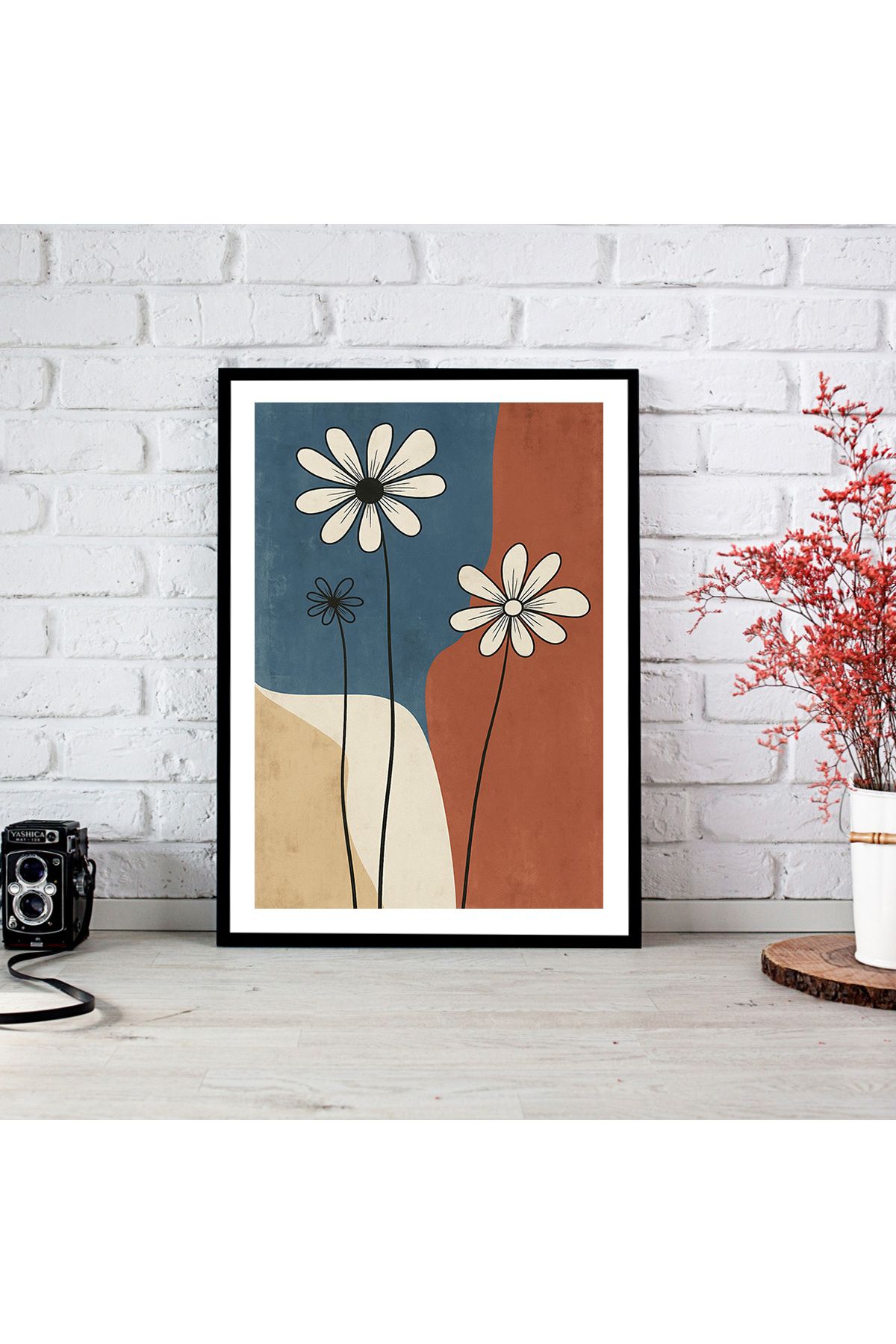 woodsia Çerçeve Görünümlü Çerçevesiz MDF Poster Tablo MDF_TEK1245