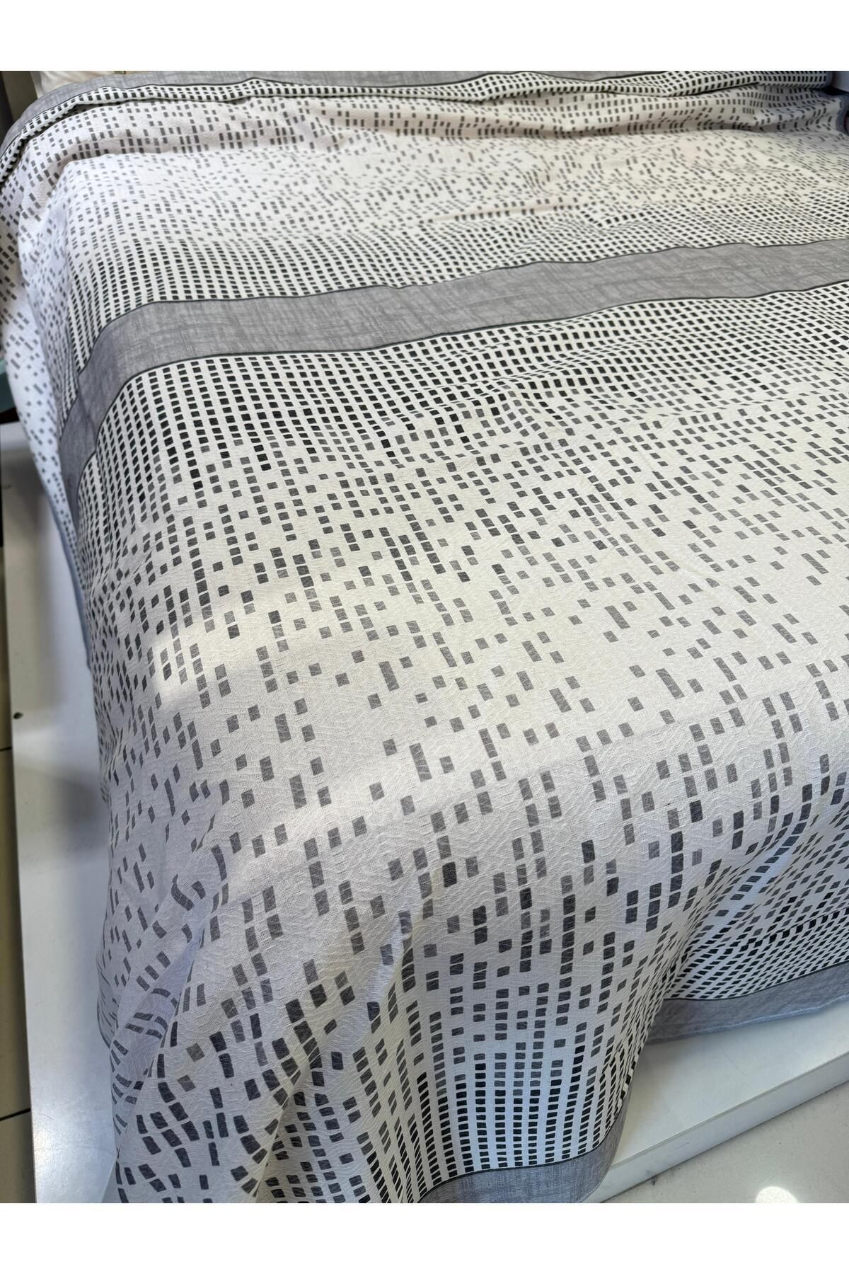 ŞENER HOME-200x240 Cm Gray Double Secance Patterned Single Pike 6