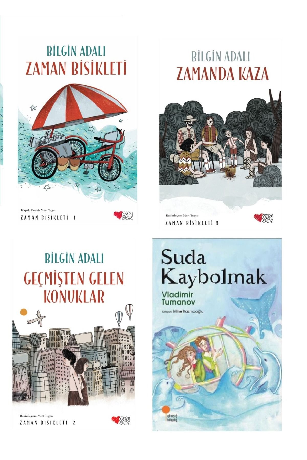 Günışığı Kitaplığı Suda Kaybolmak & Zaman Bisikleti & Zamanda Kaza & Geçmişten Gelen Konuklar ( 4 Lü Set )