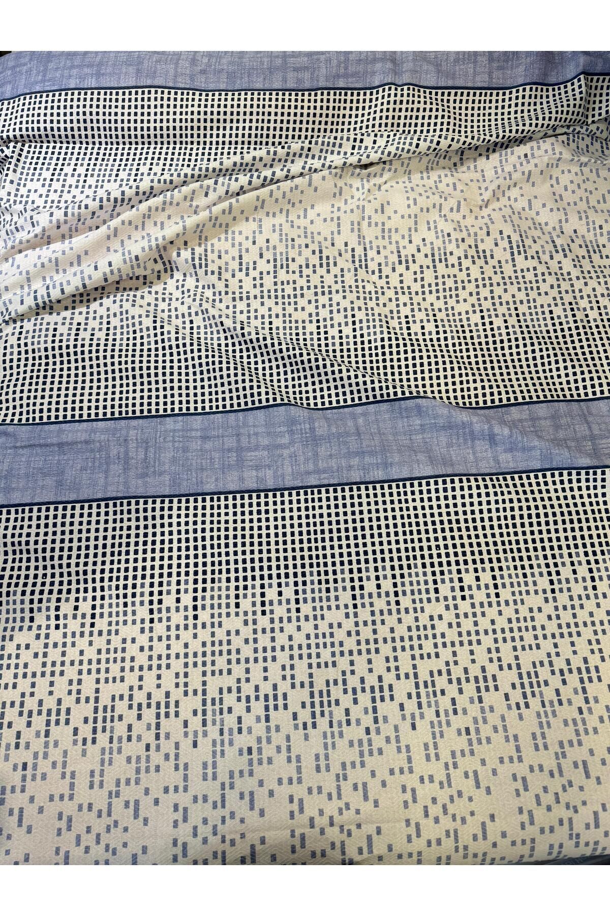 ŞENER HOME-Blue Single Section Patterned Pike - 150x240 Cm 3