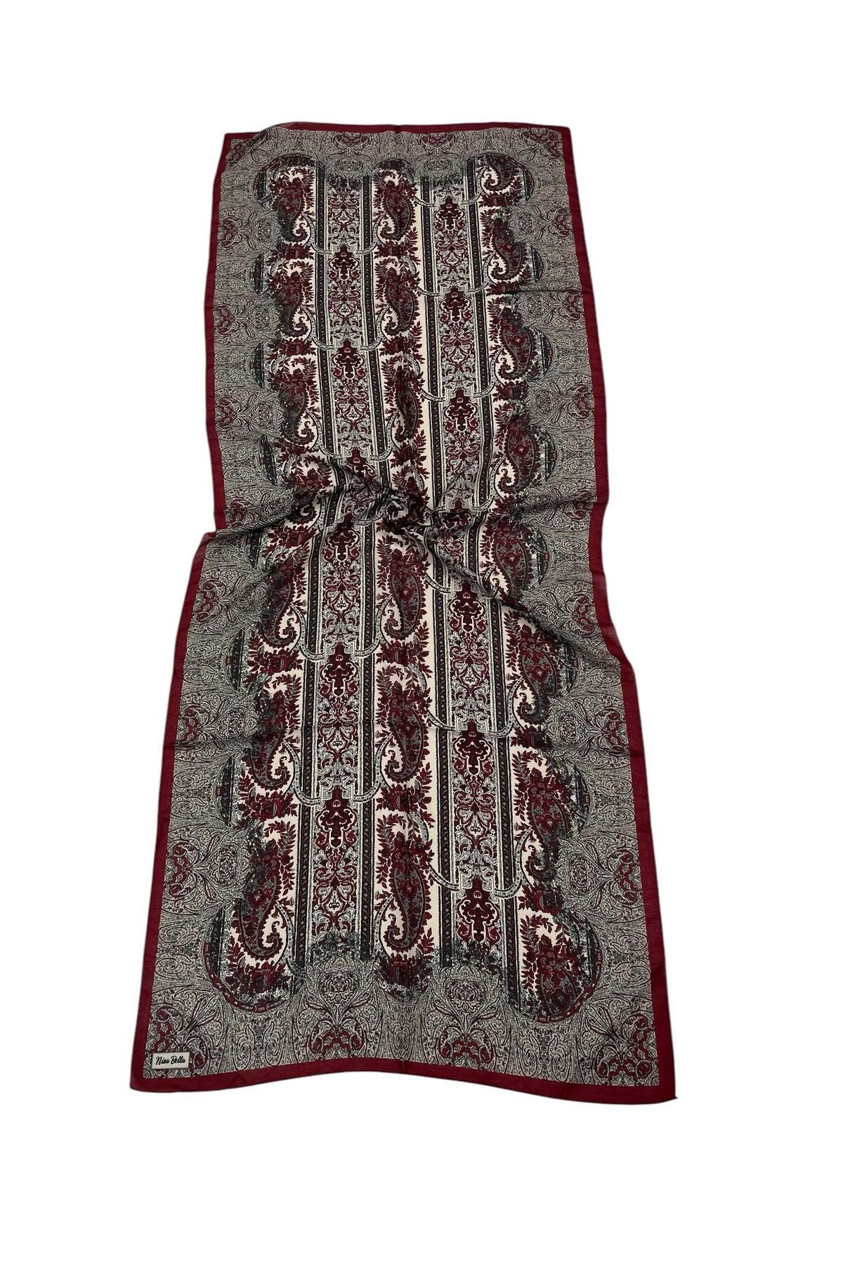 NİSA İPEK SOFT ŞAL AÇIK BORDO (SŞAL39)