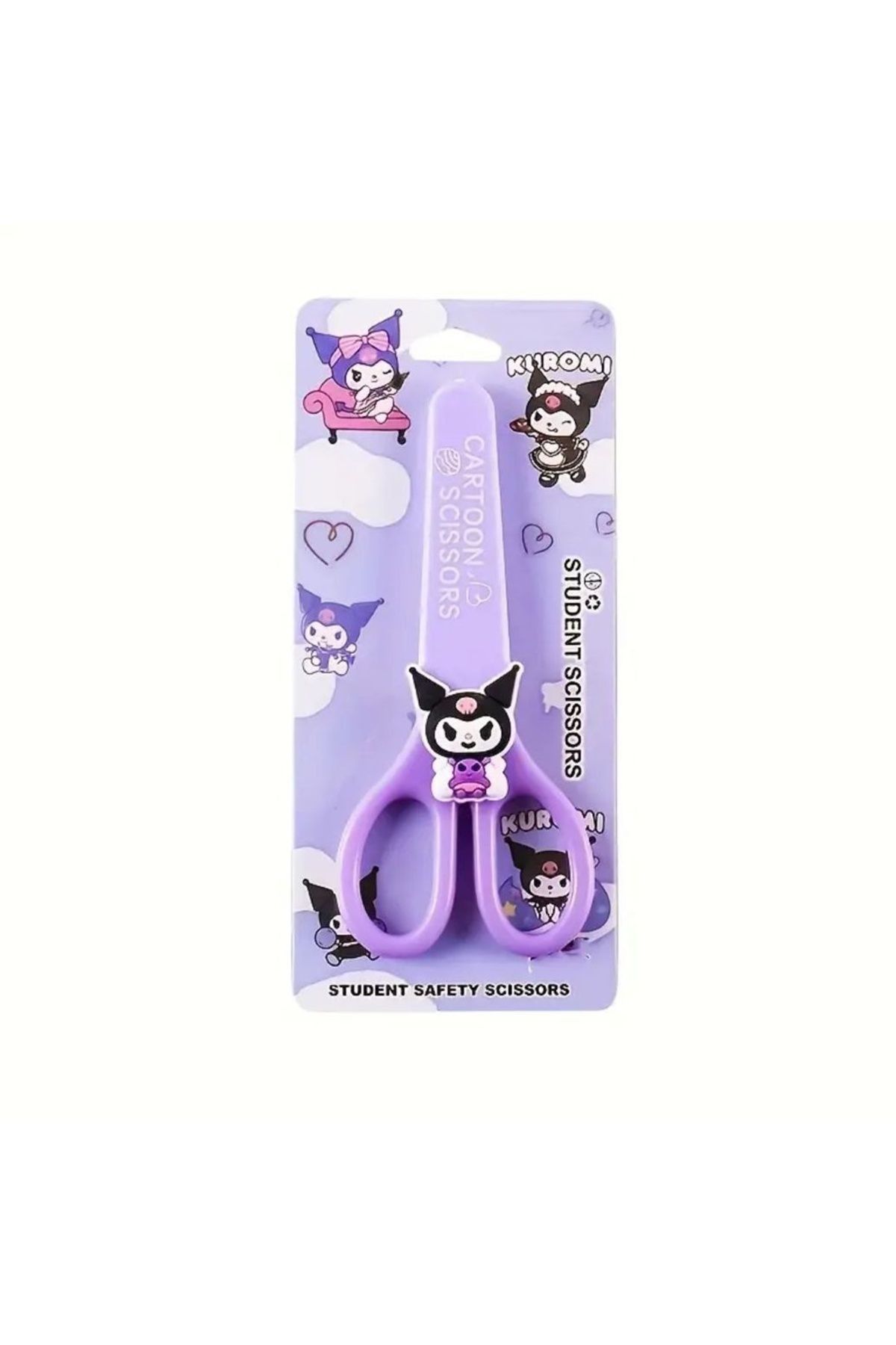 BALCI HEDİYELİK-Sanrio Character Kuromi Child Scissors School Scissors Blunt Tip Scissors 2