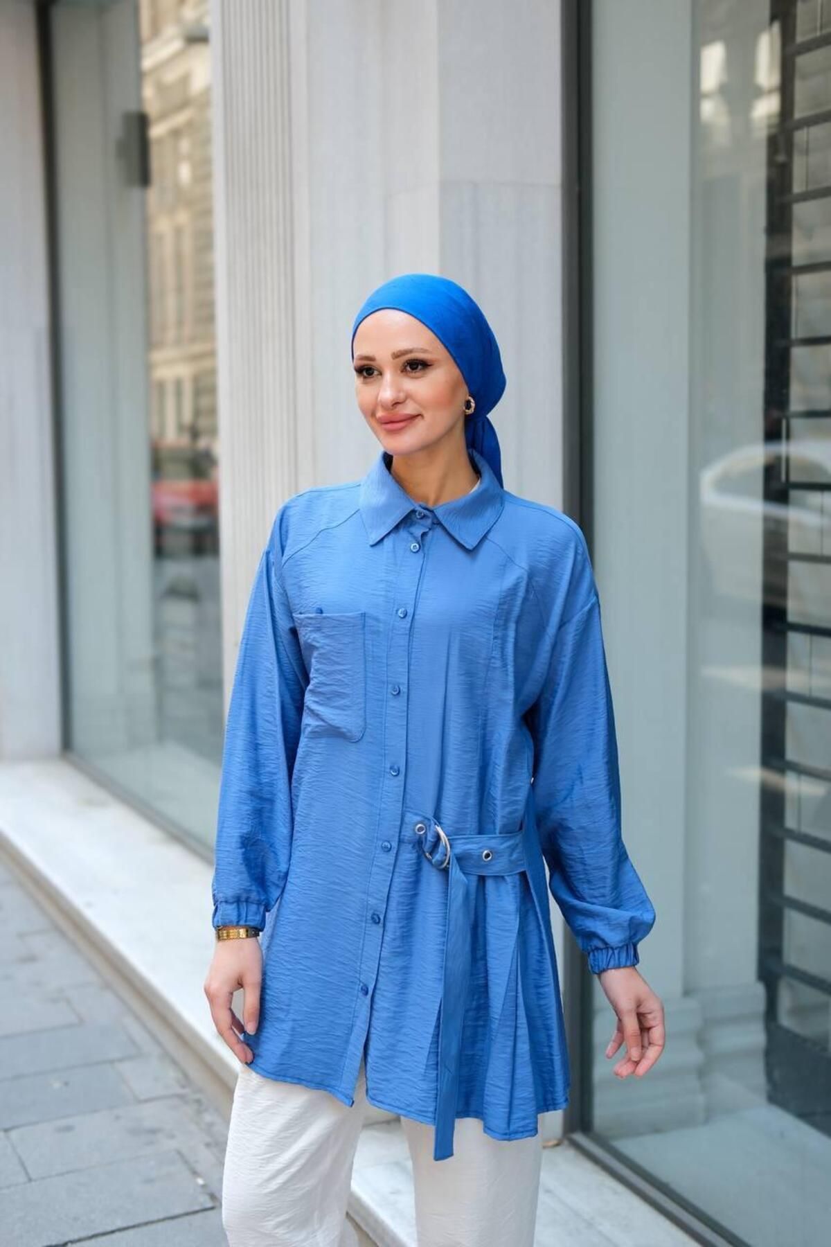 noqta TESETTÜR BELDEN KUŞAKLI TUNIK