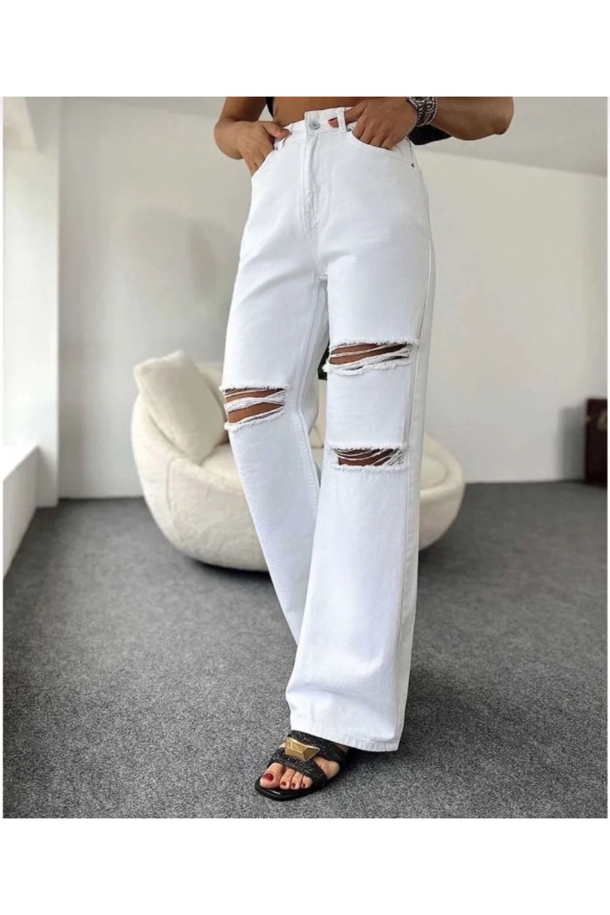 MODA NUR Palazzo Pantolon