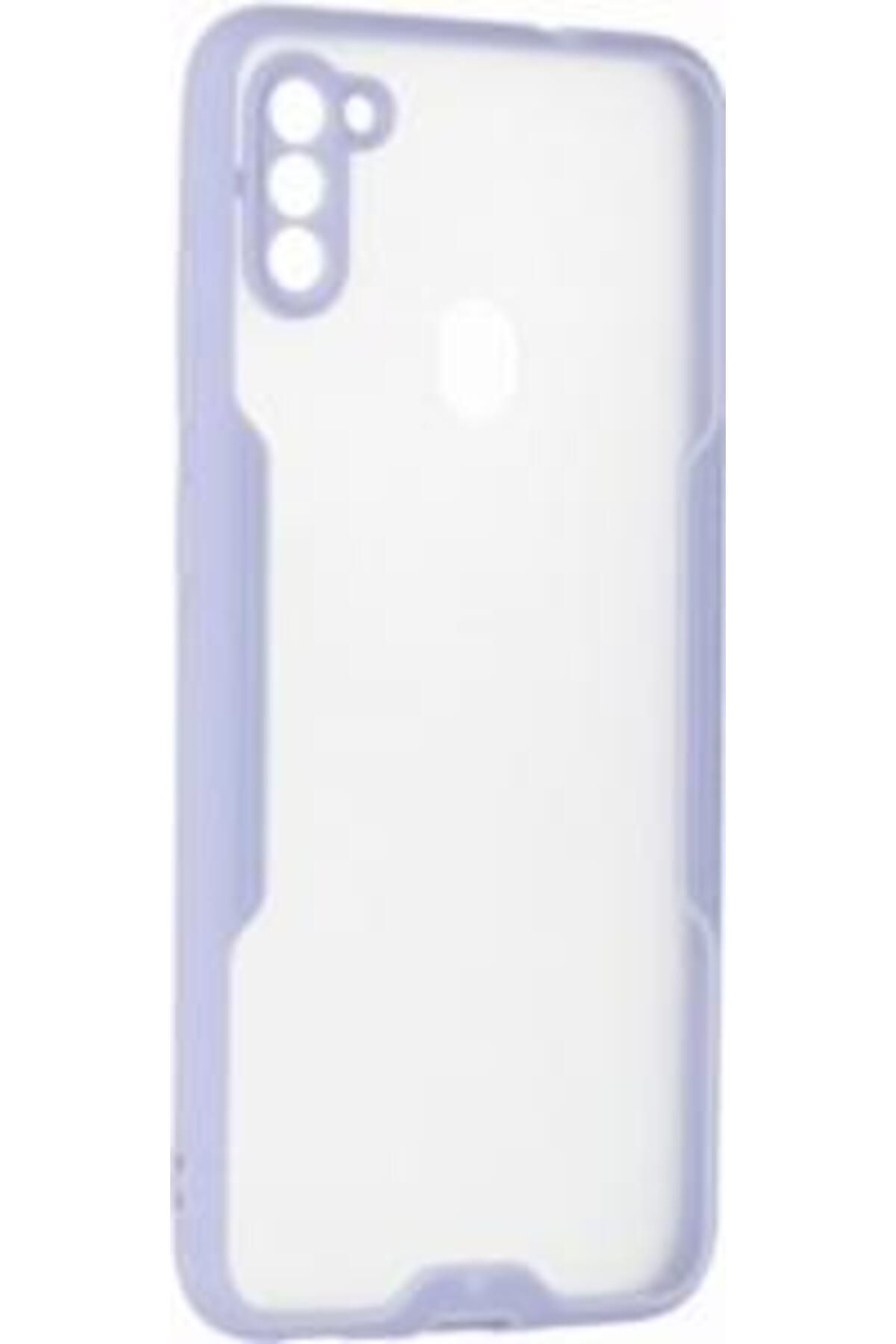 Ceponya Galaxy M11/A11 Kılıf Kamera Korumalı Arkası Şeffaf Silikon