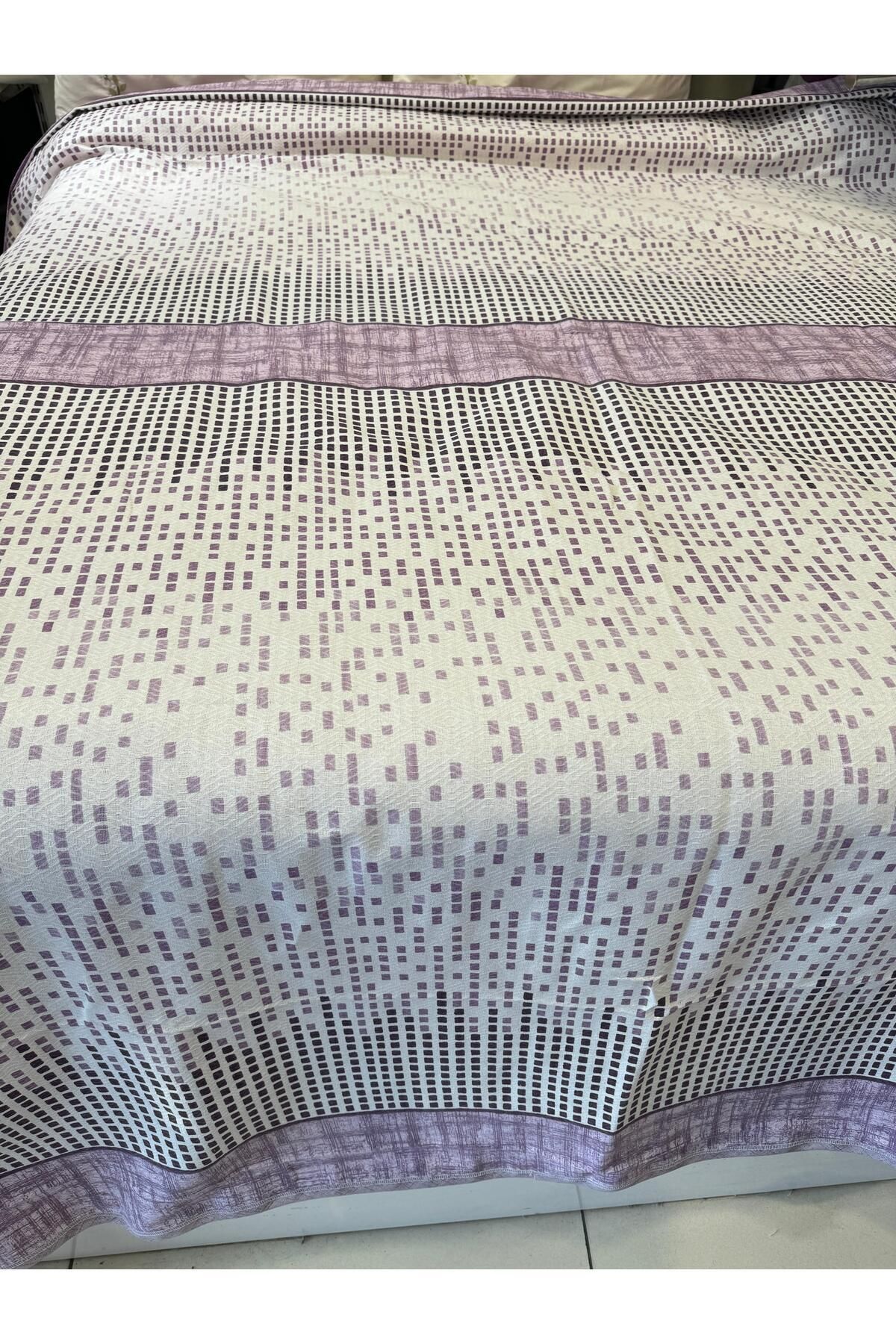 ŞENER HOME-150x240 cm.Single Lilac Patterned Sekans Print - Single Pike 7