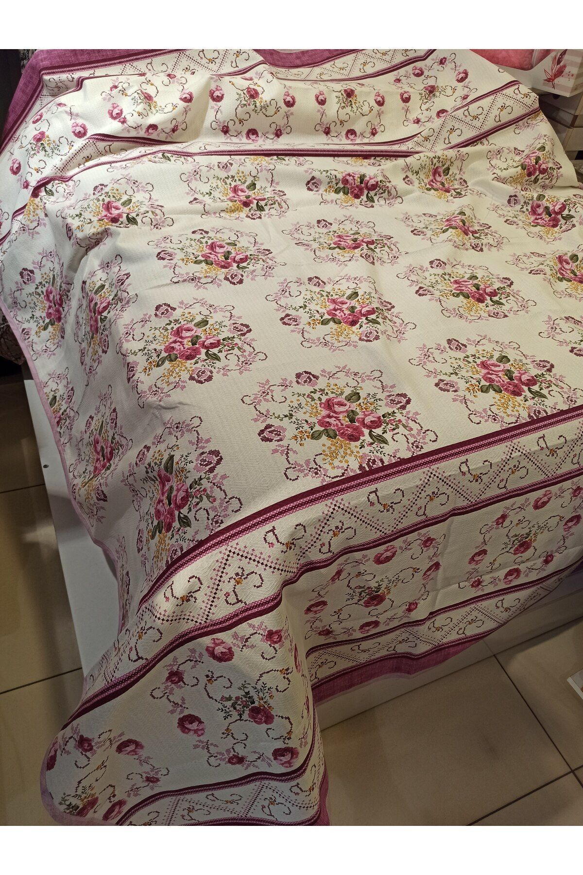 ŞENER HOME-Bouquet Pattern Printed 150x240 CmSingle Single Pike - Lilac 6