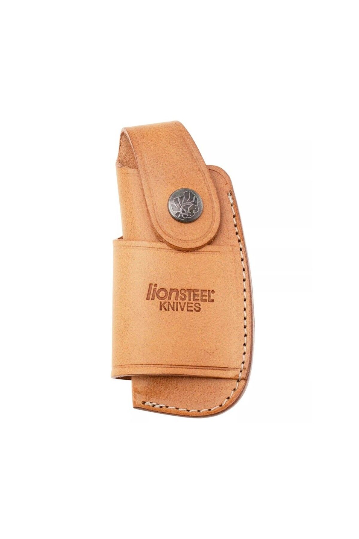 Lionsteel Yatay/Dikey Çoklu Taşıma Deri Kemer Kılıfı - Açık Kahverengi
