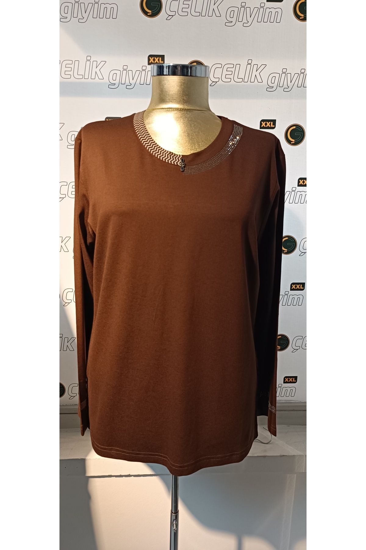 ÇELİKGİYİMXXL BÜYÜK BEDEN PENYE BLUZ 26586