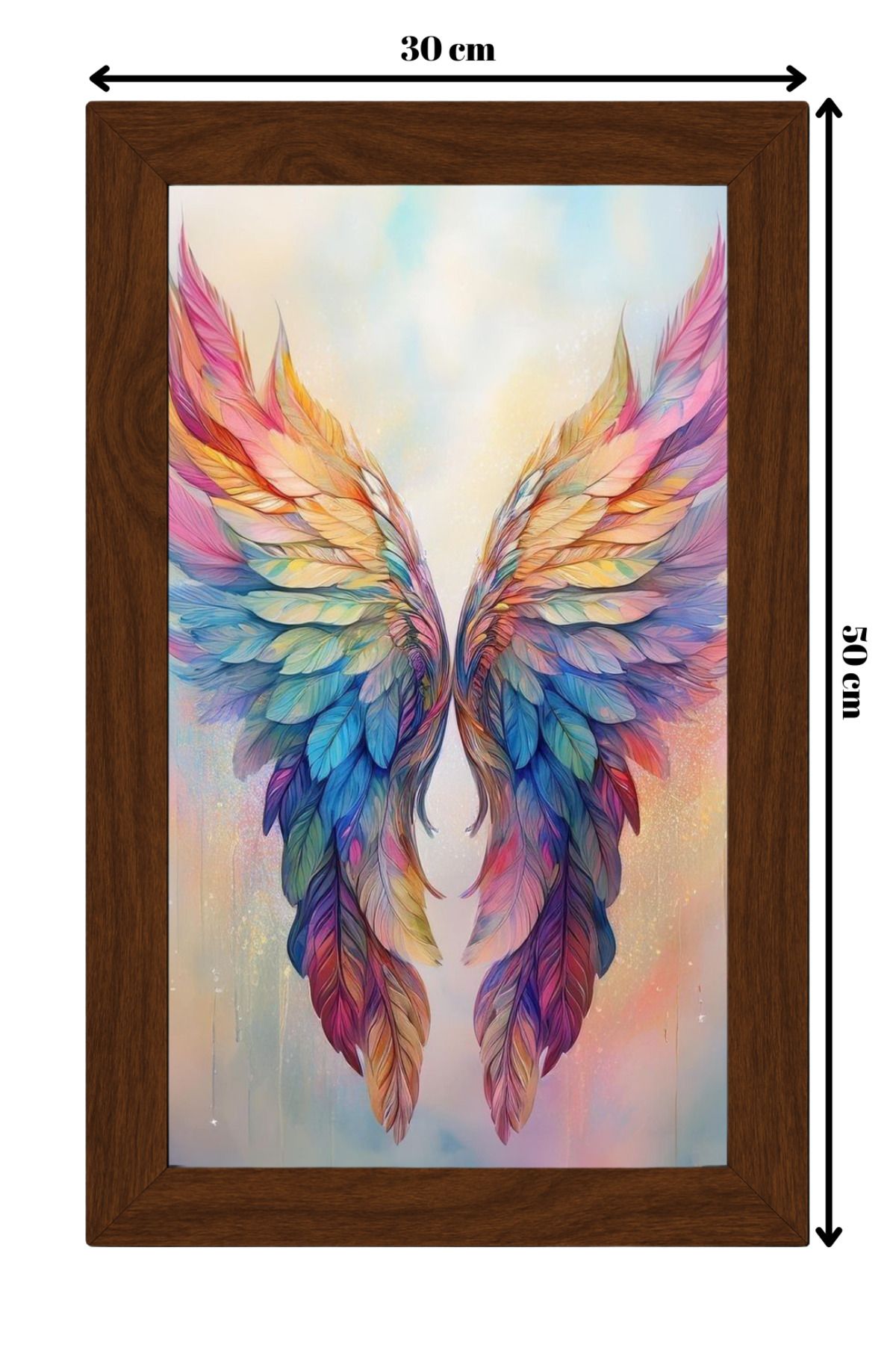ColorCraft SERAMİK ÜZERİNE AHŞAP ÇERÇEVELİ 30x50cm TABLO NO:77
