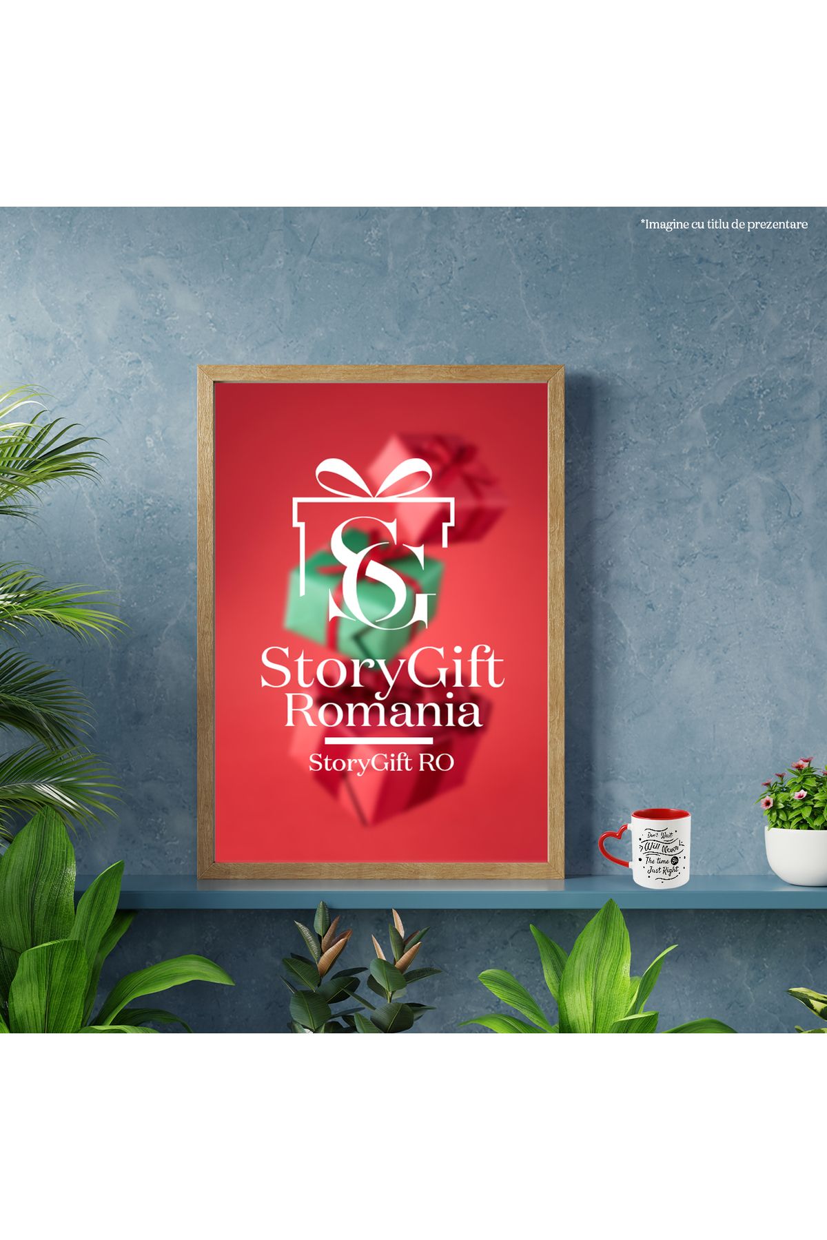 StoryGift Romania-Mug With Message In English Don't Wait Will Never The Time Be Just Right, Waiting, With Heart Handle 2