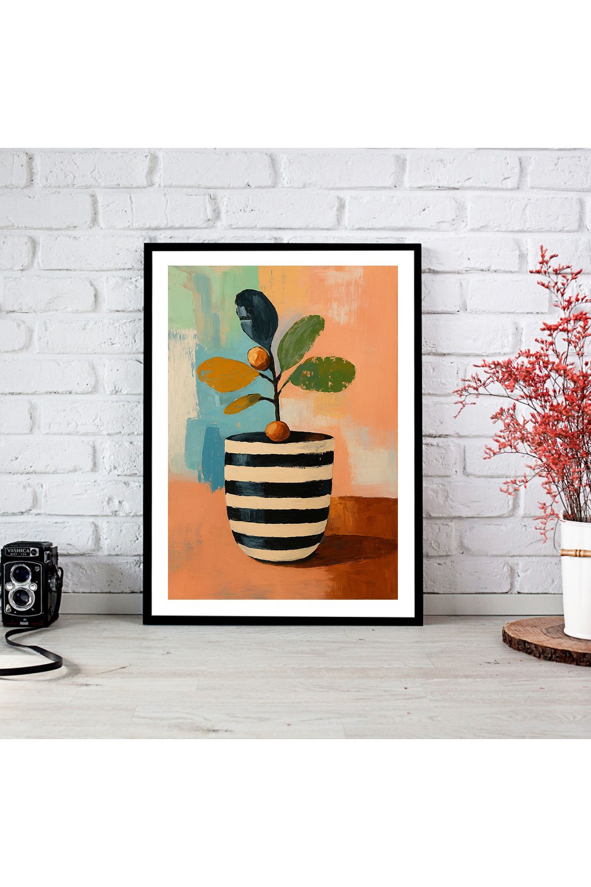 woodsia Çerçeve Görünümlü Çerçevesiz MDF Poster Tablo MDF_TEK1243